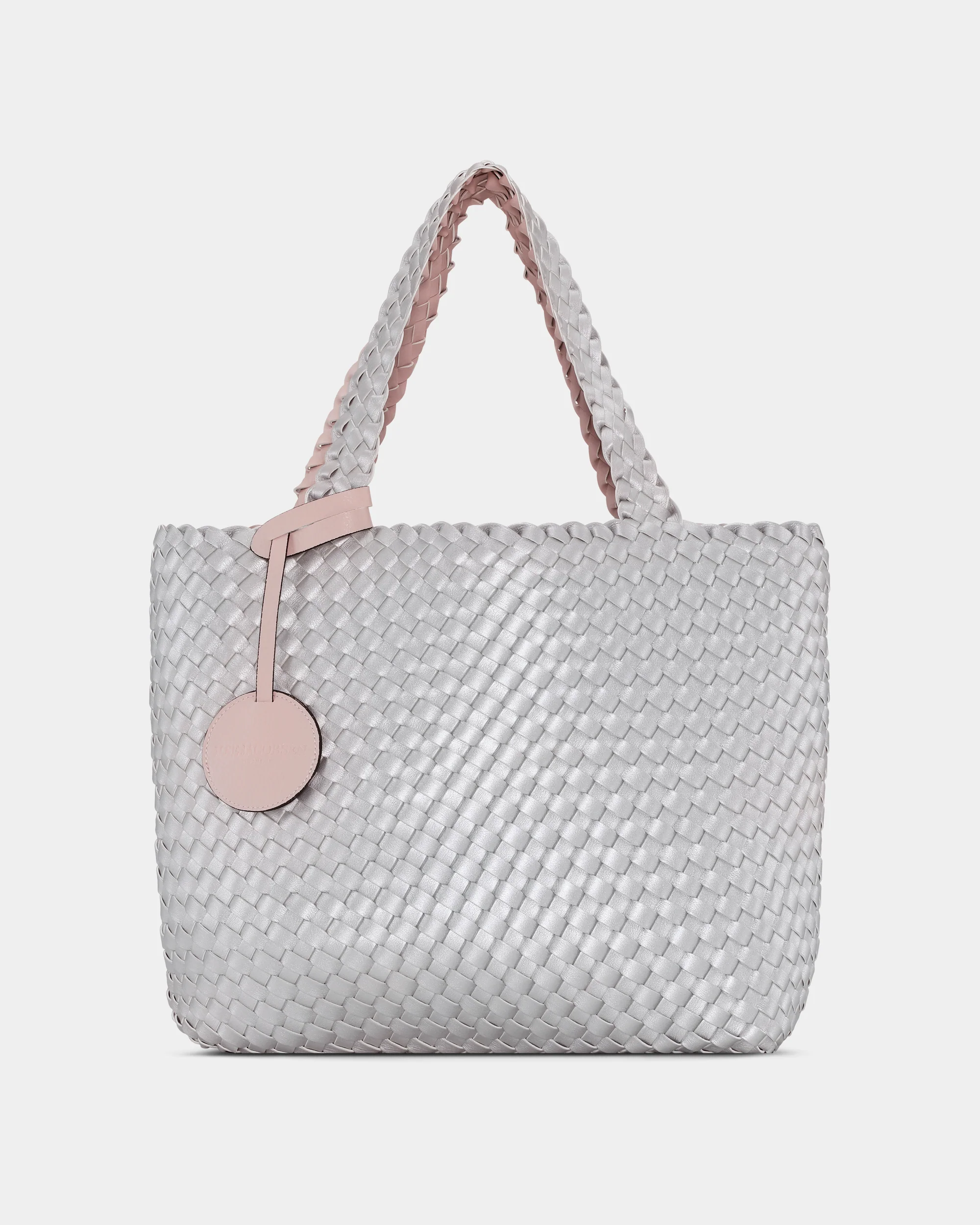 Ilse Jacobsen Reversable Womens Braided Shopper - Rose Silver 320710 - Image 2