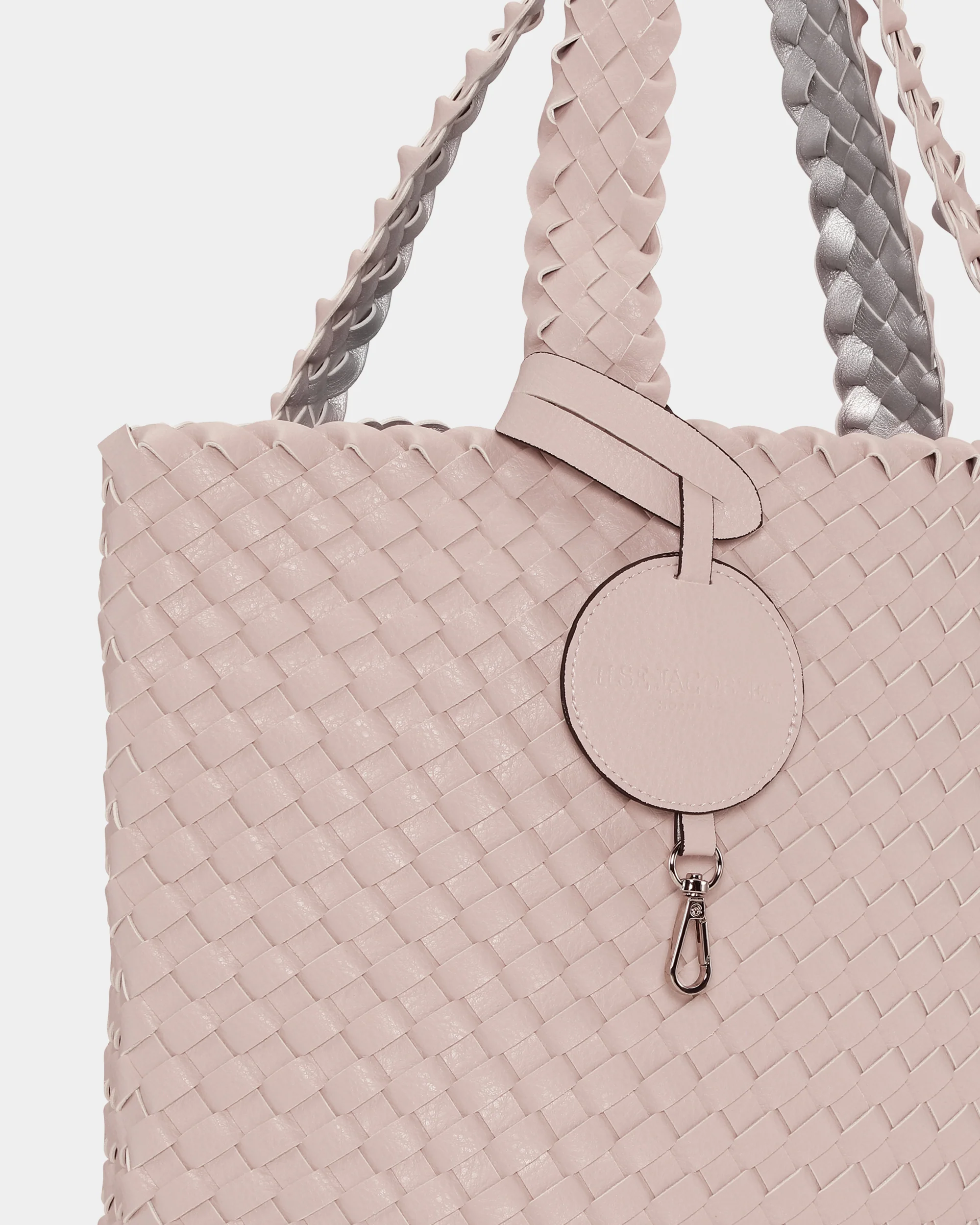 Ilse Jacobsen Reversable Womens Braided Shopper - Rose Silver 320710 - Image 4