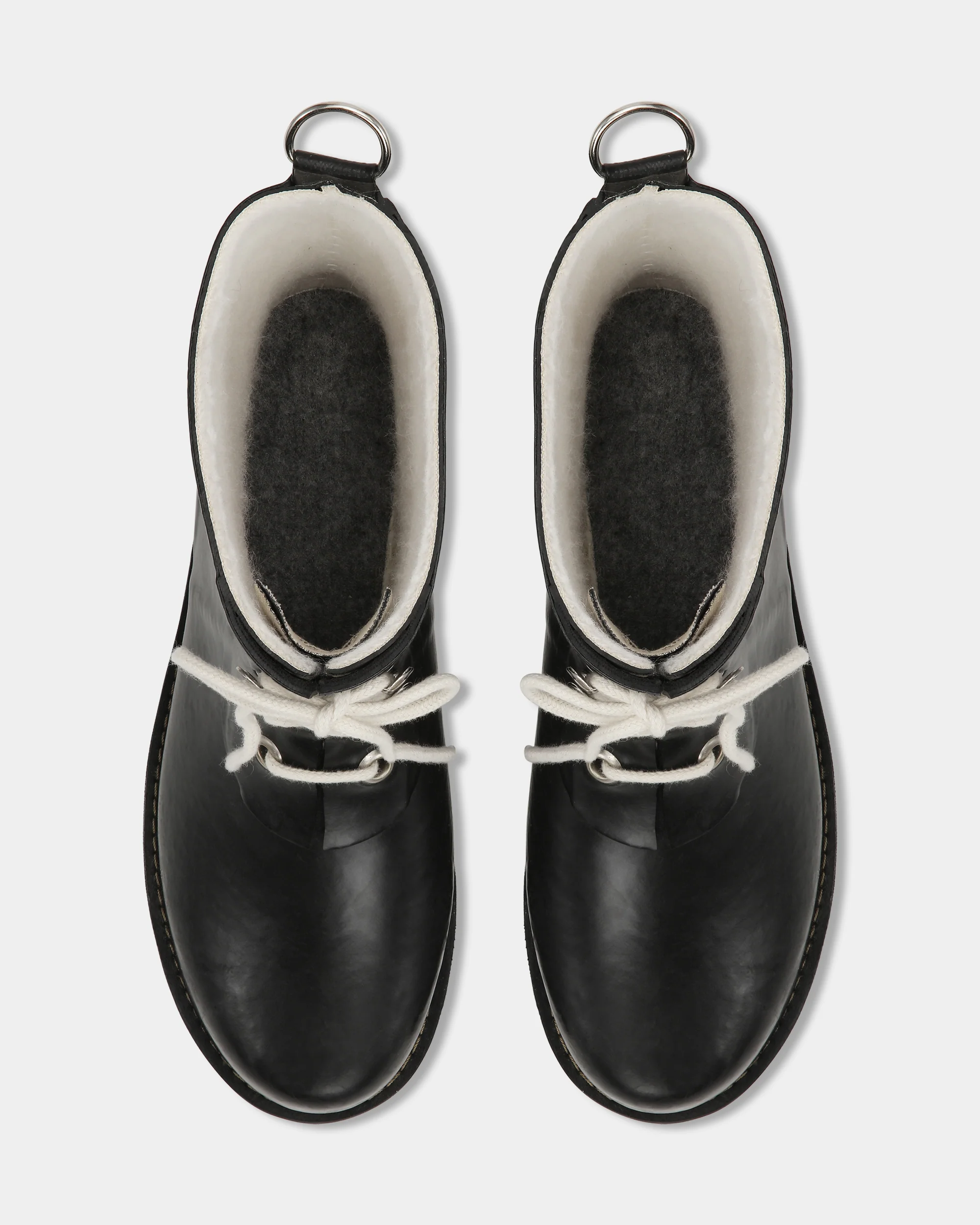 Ilse Jacobsen Rub Womens Laced Short Rubber Boots - Black 001 - Image 4