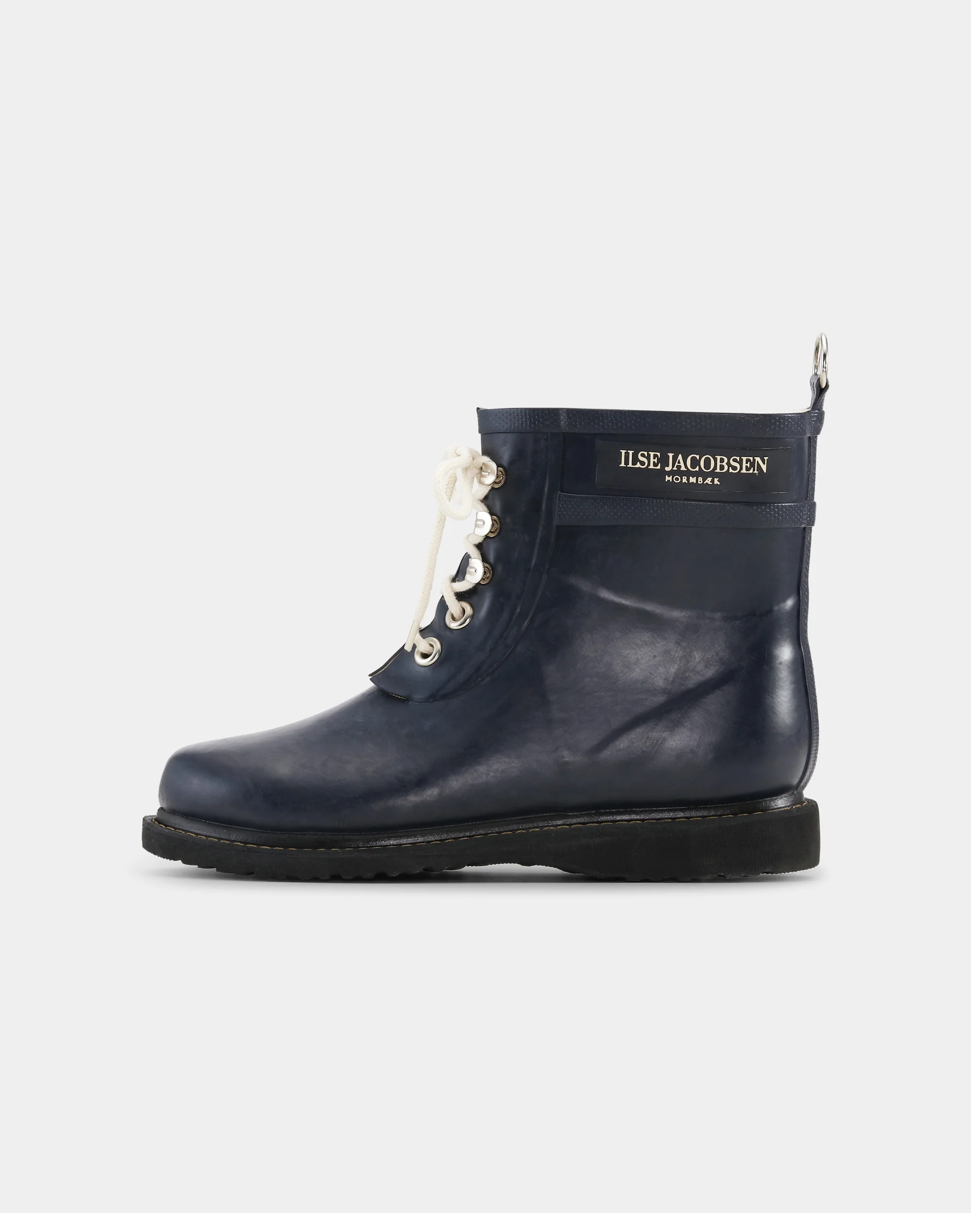 Ilse Jacobsen Rub Womens Laced Short Rubber Boots - Dark Indigo 660 - Image 2