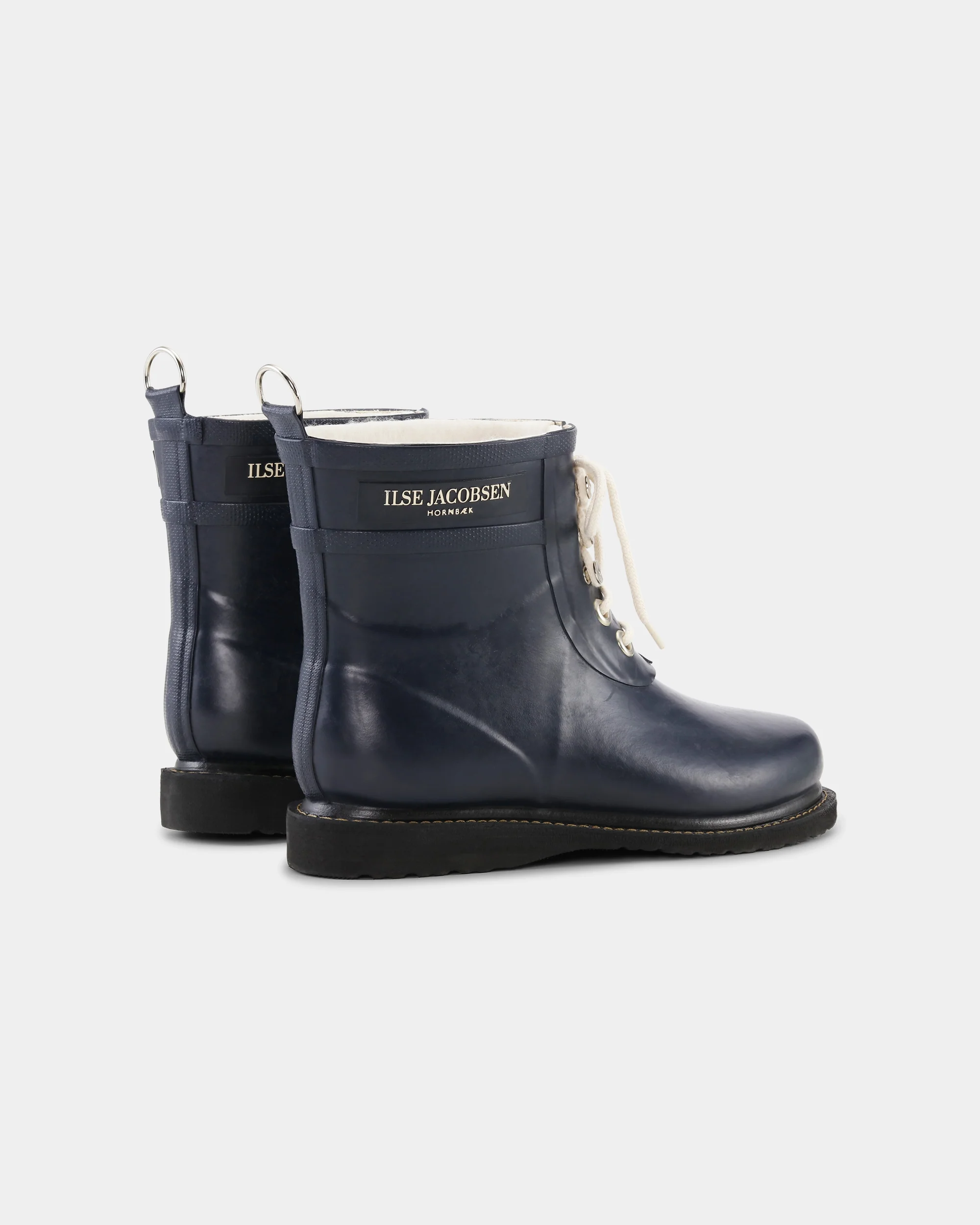Ilse Jacobsen Rub Womens Laced Short Rubber Boots - Dark Indigo 660 - Image 6