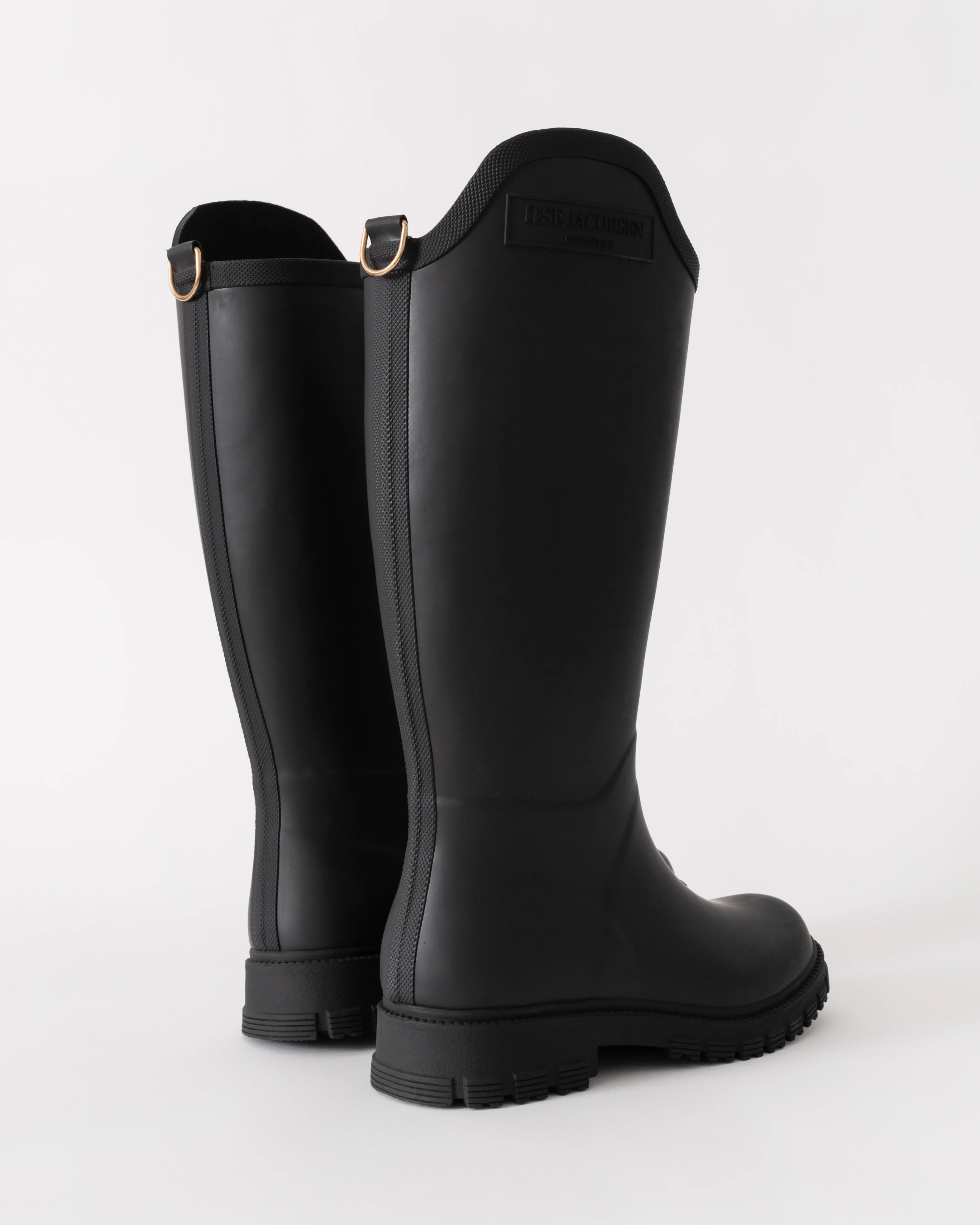 Ilse Jacobsen RubSwift Asymmetric Tall Wellies - Black - Image 2