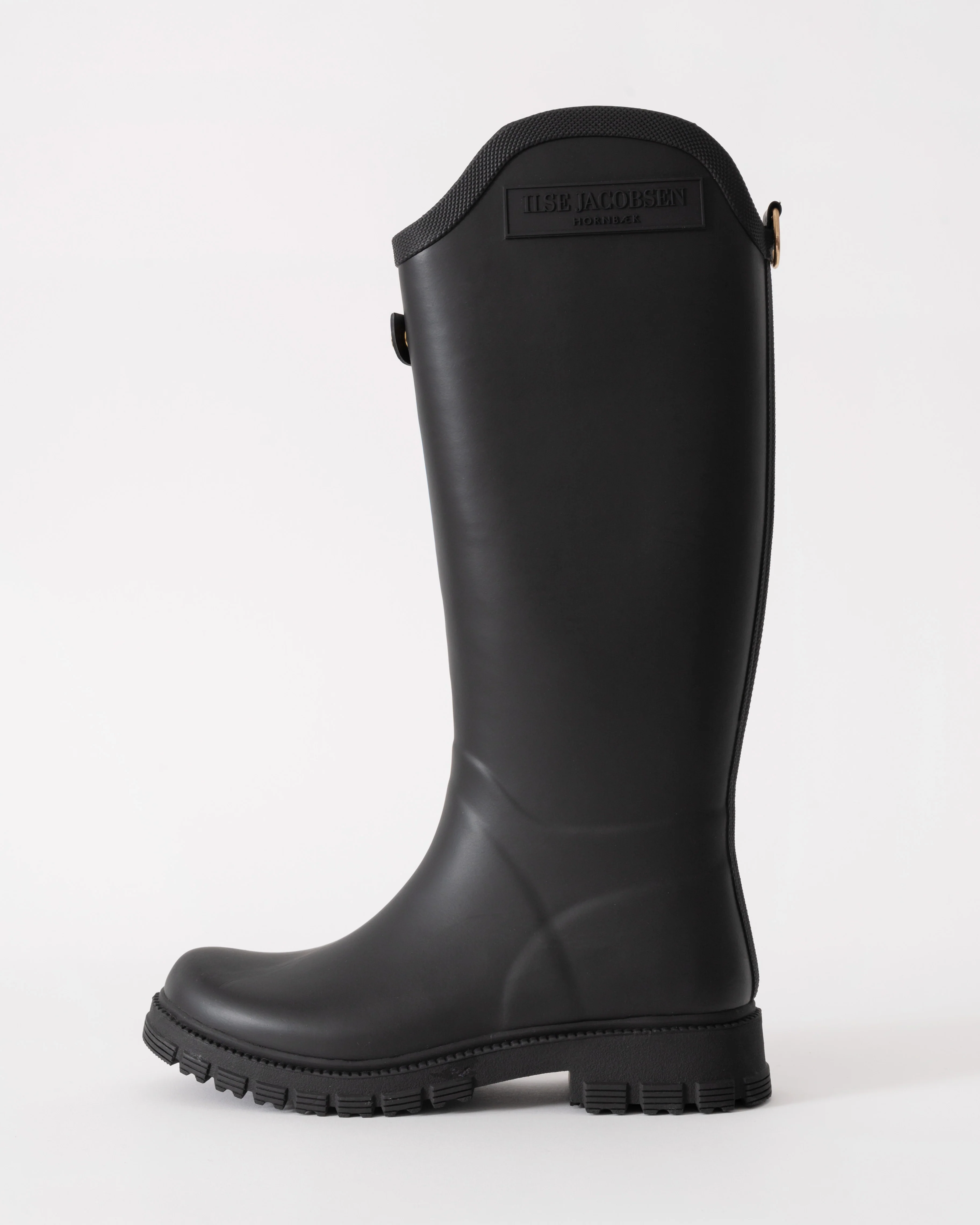 Ilse Jacobsen RubSwift Asymmetric Tall Wellies - Black - Image 4