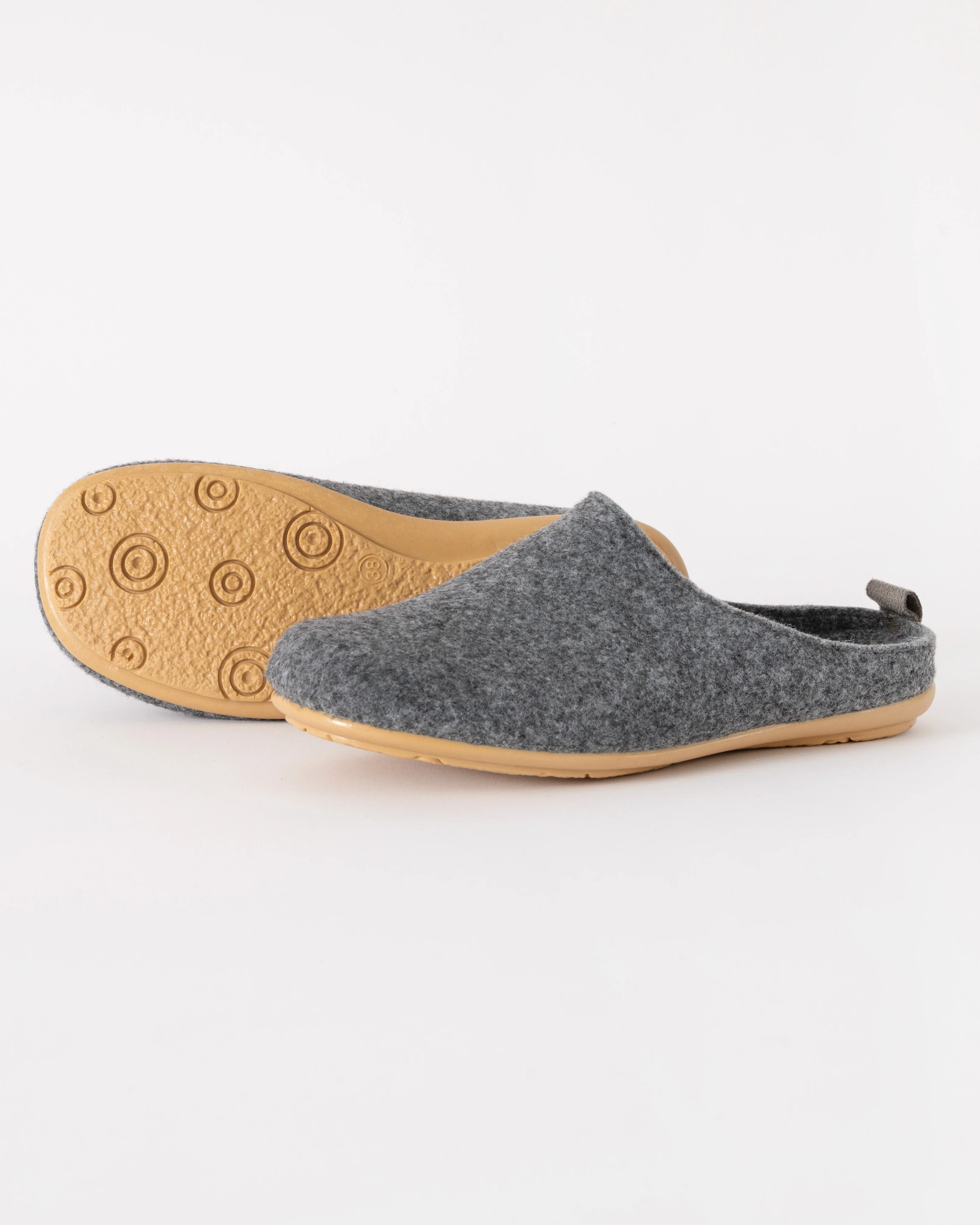 Ilse Jacobsen Snippy Womens Felt Slippers - Grey Wheat - Image 4