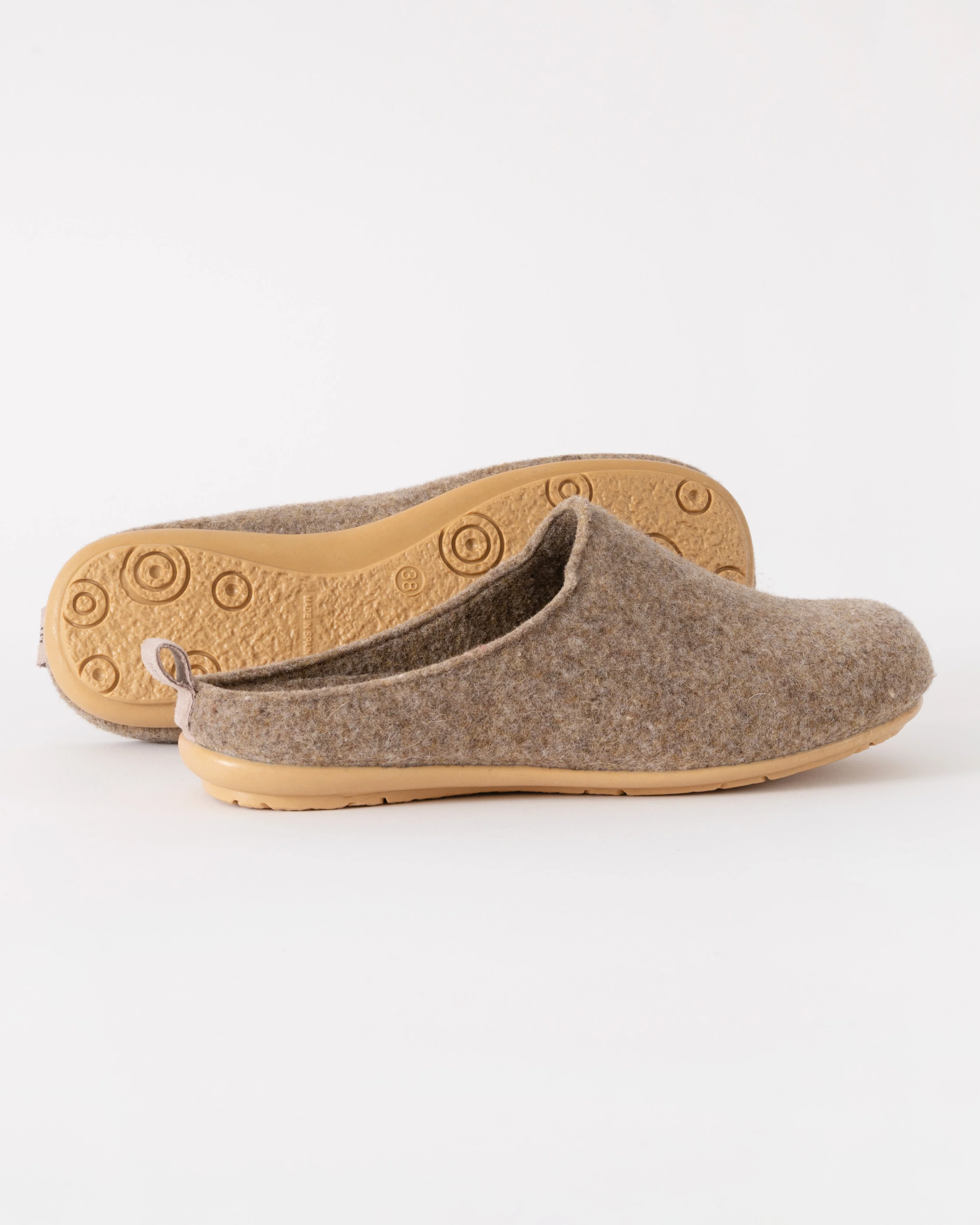 Ilse Jacobsen Snippy Womens Felt Slippers - Wheat - Image 4