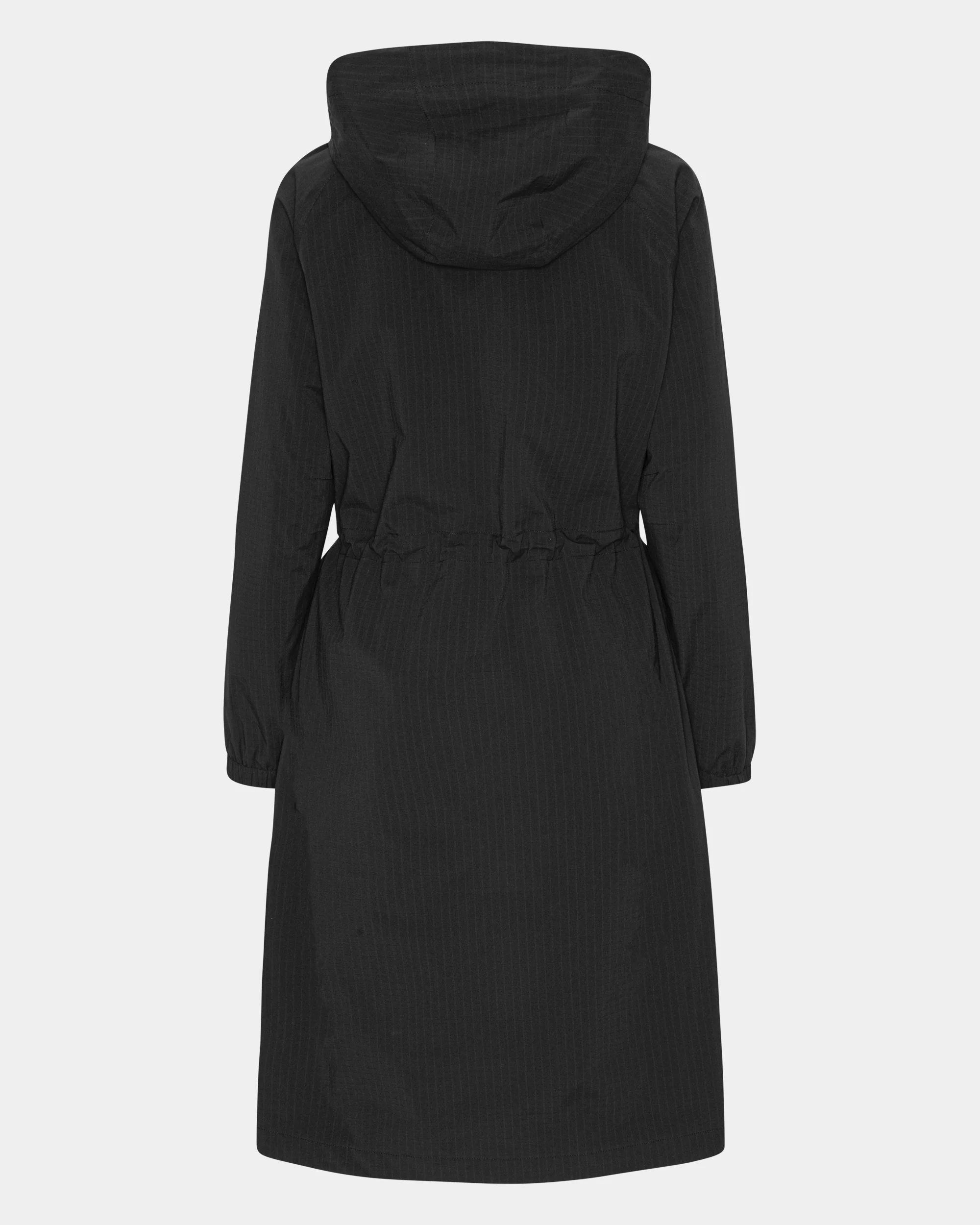 Ilse Jacobsen Thermal Womens Long Parka Raincoat - Black Beauty 002 - Image 6