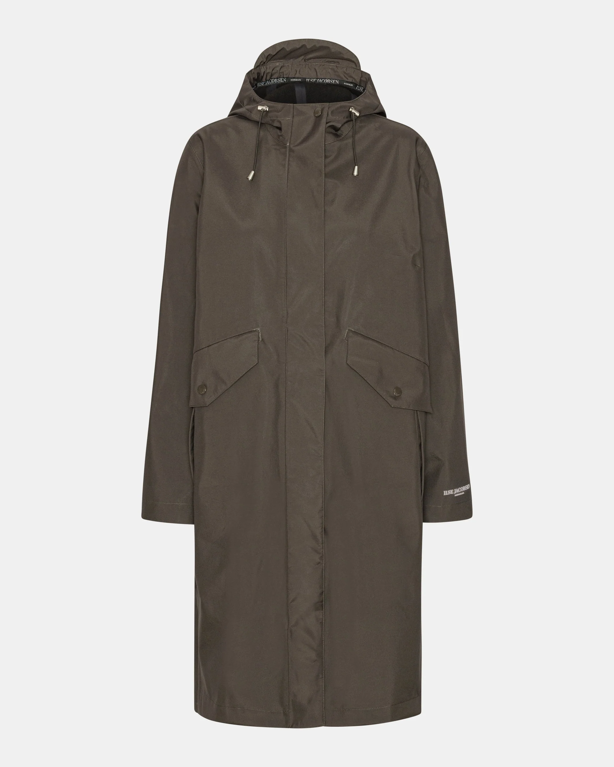 Ilse Jacobsen Thermal Womens Long Parka Raincoat - Wren 259