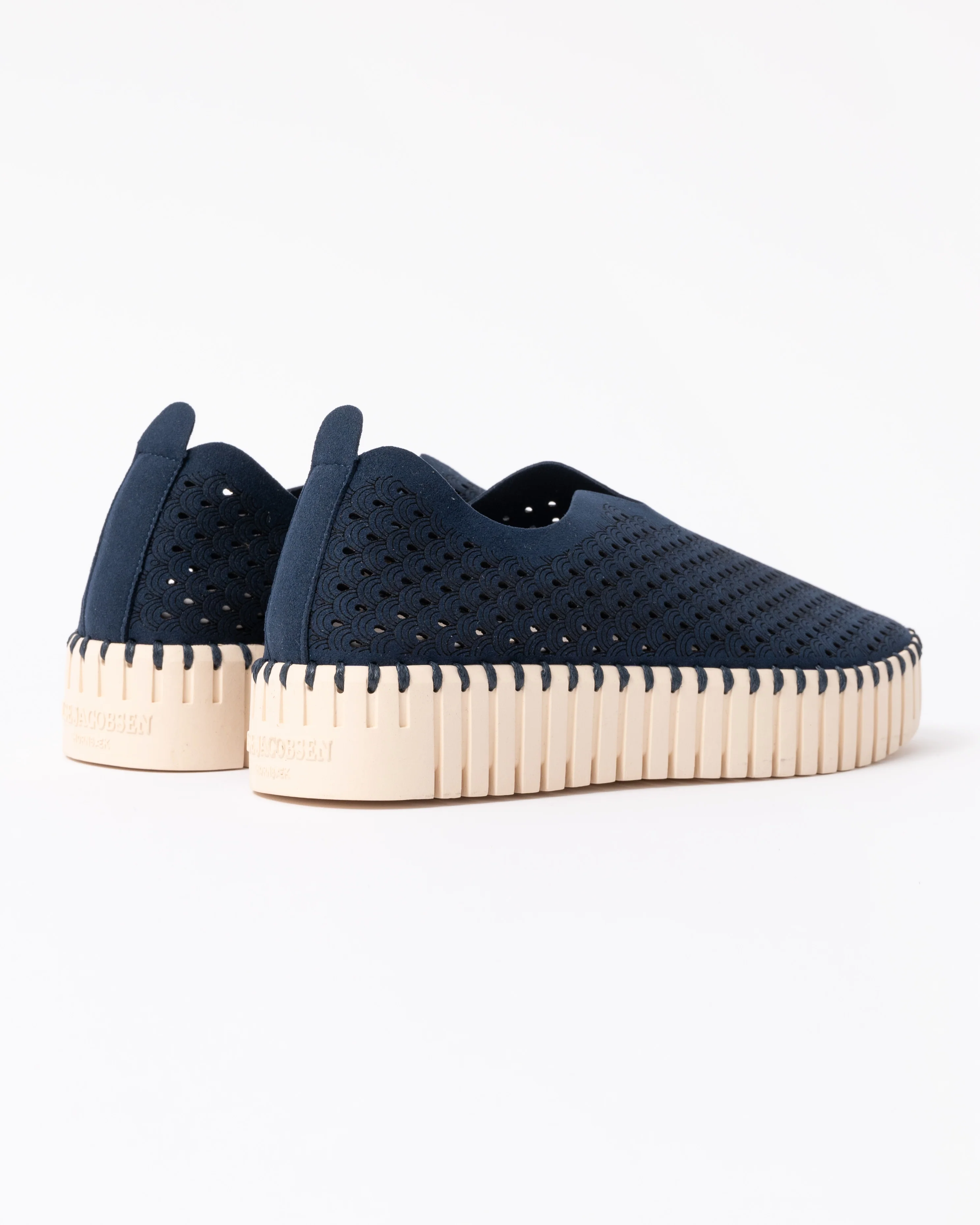 Ilse Jacobsen Tulip Slip-In Womens Platform Shoes - Dark Indigo 660 - Image 3