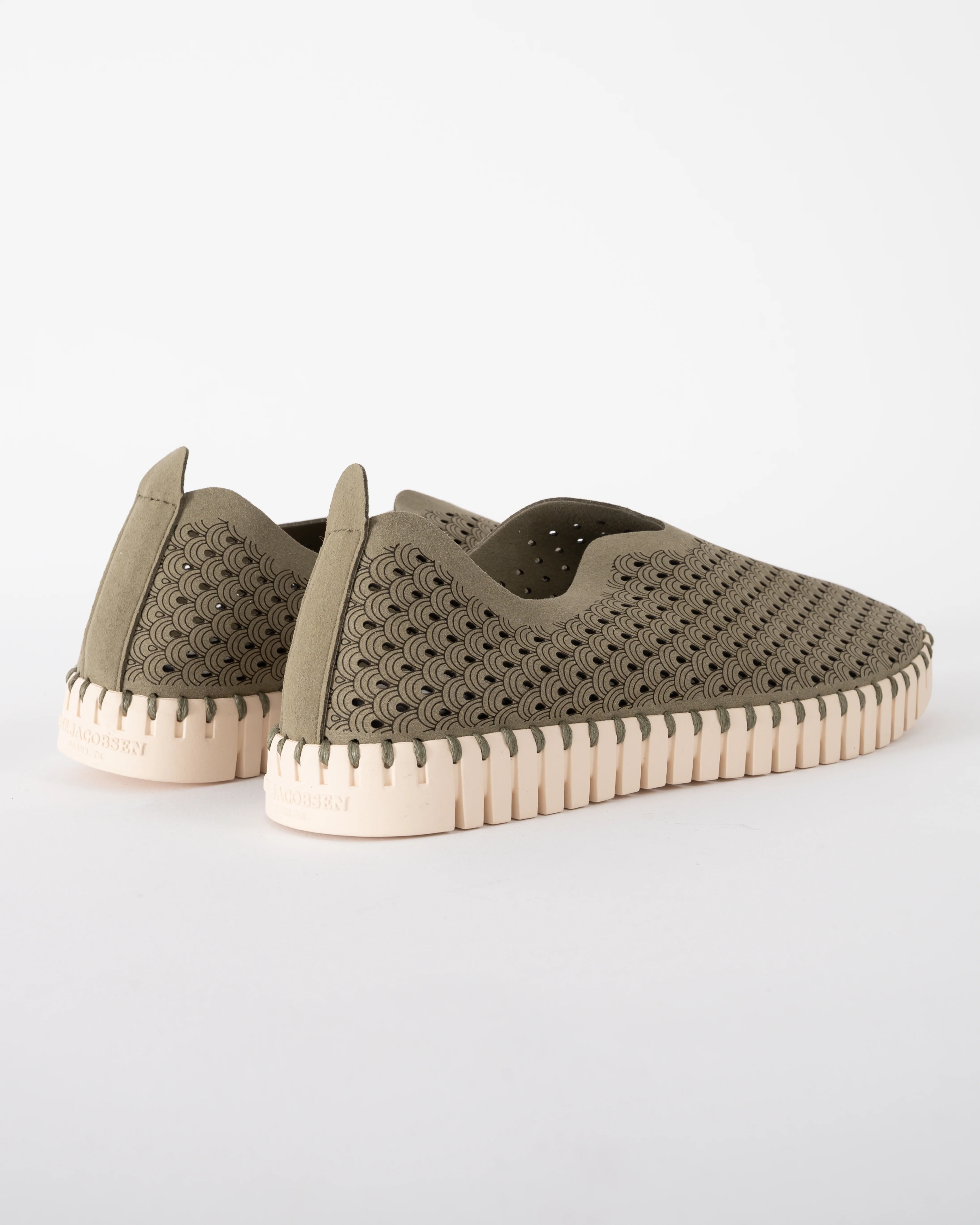 Ilse Jacobsen Tulip Slip-In Womens Shoes - Army 410 - Image 3