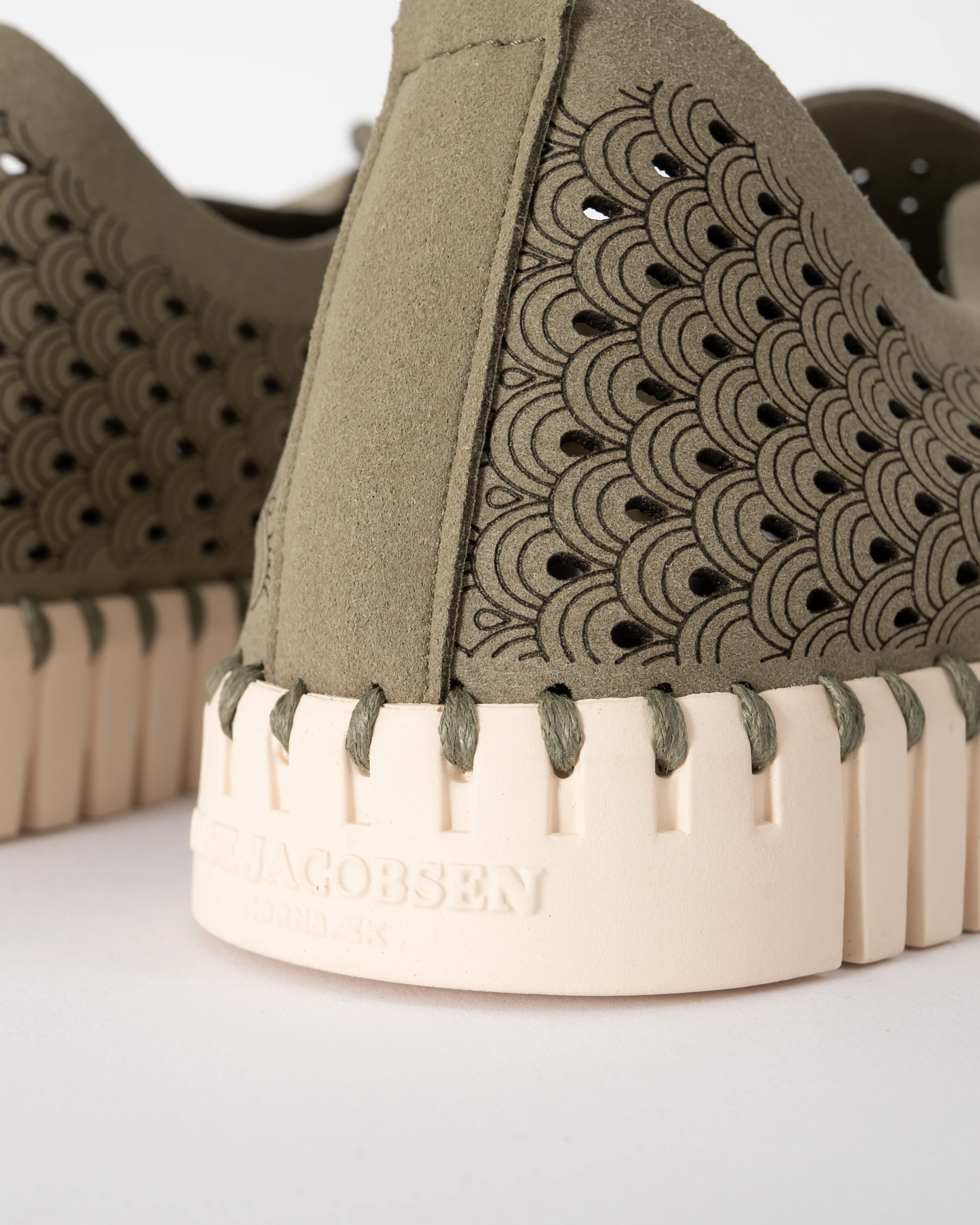 Ilse Jacobsen Tulip Slip-In Womens Shoes - Army 410 - Image 4