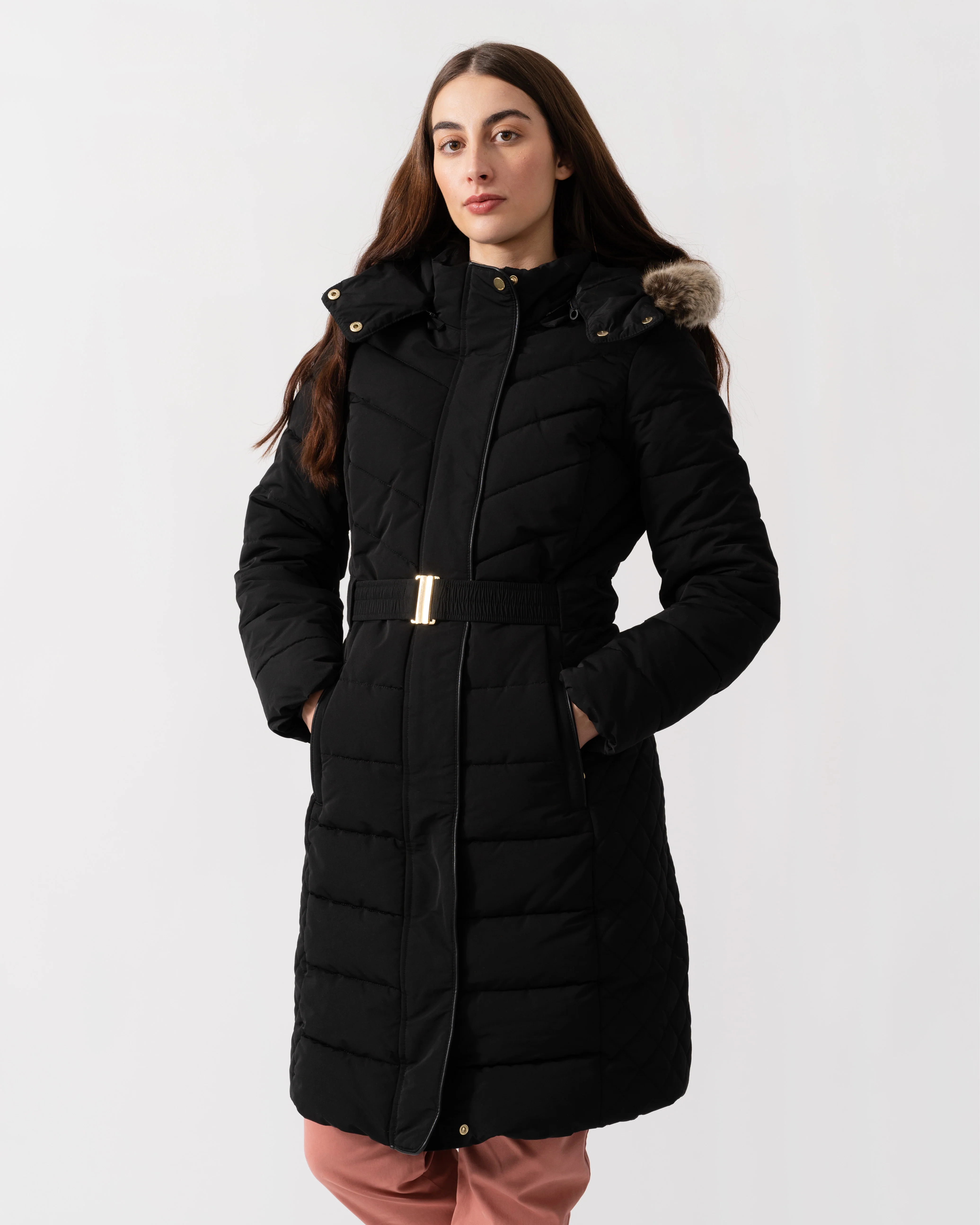 Joules Aspen Womens Long Parka - Black - Image 3