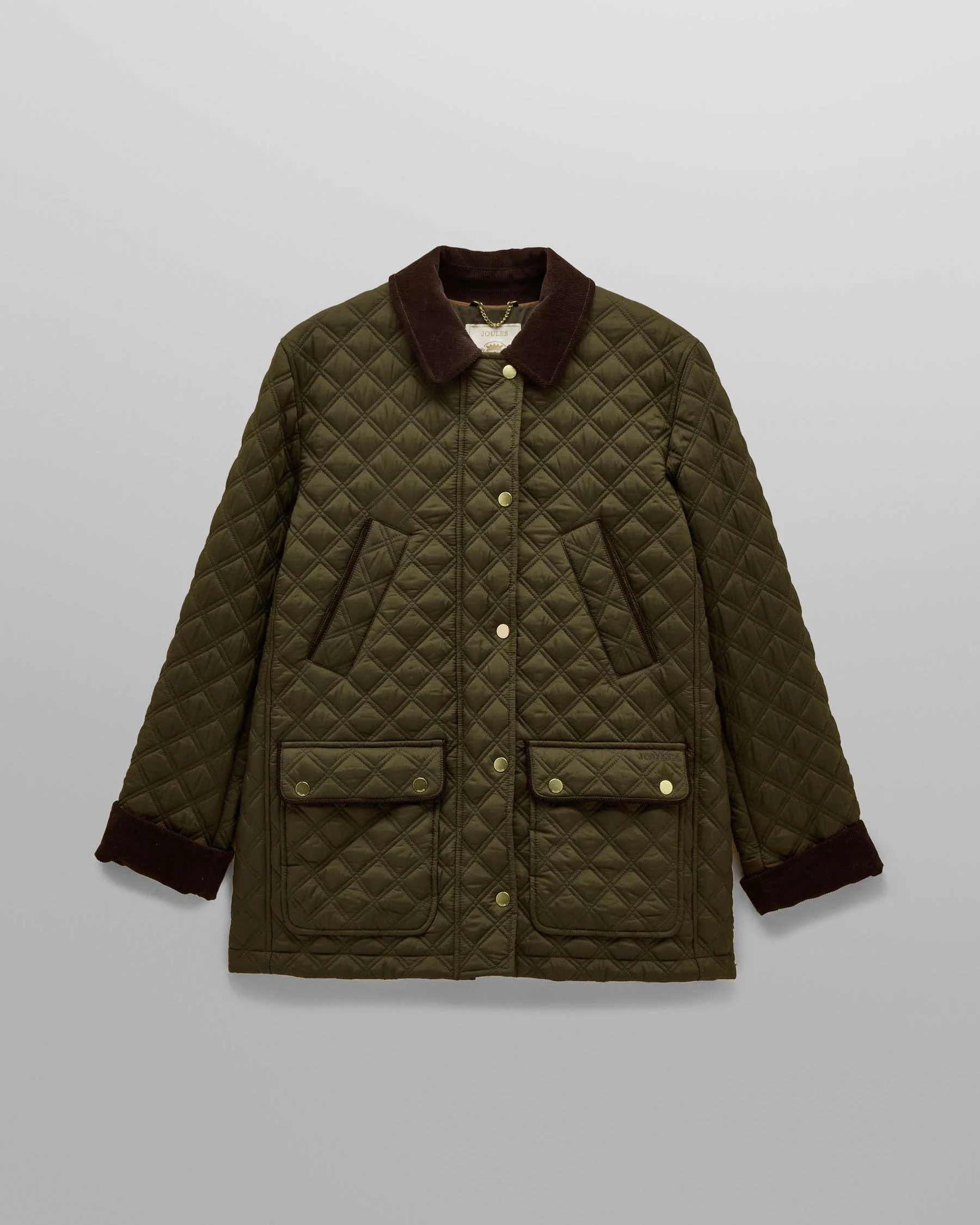 Joules Beatrix Womens Jacket - Khaki Green - Image 5
