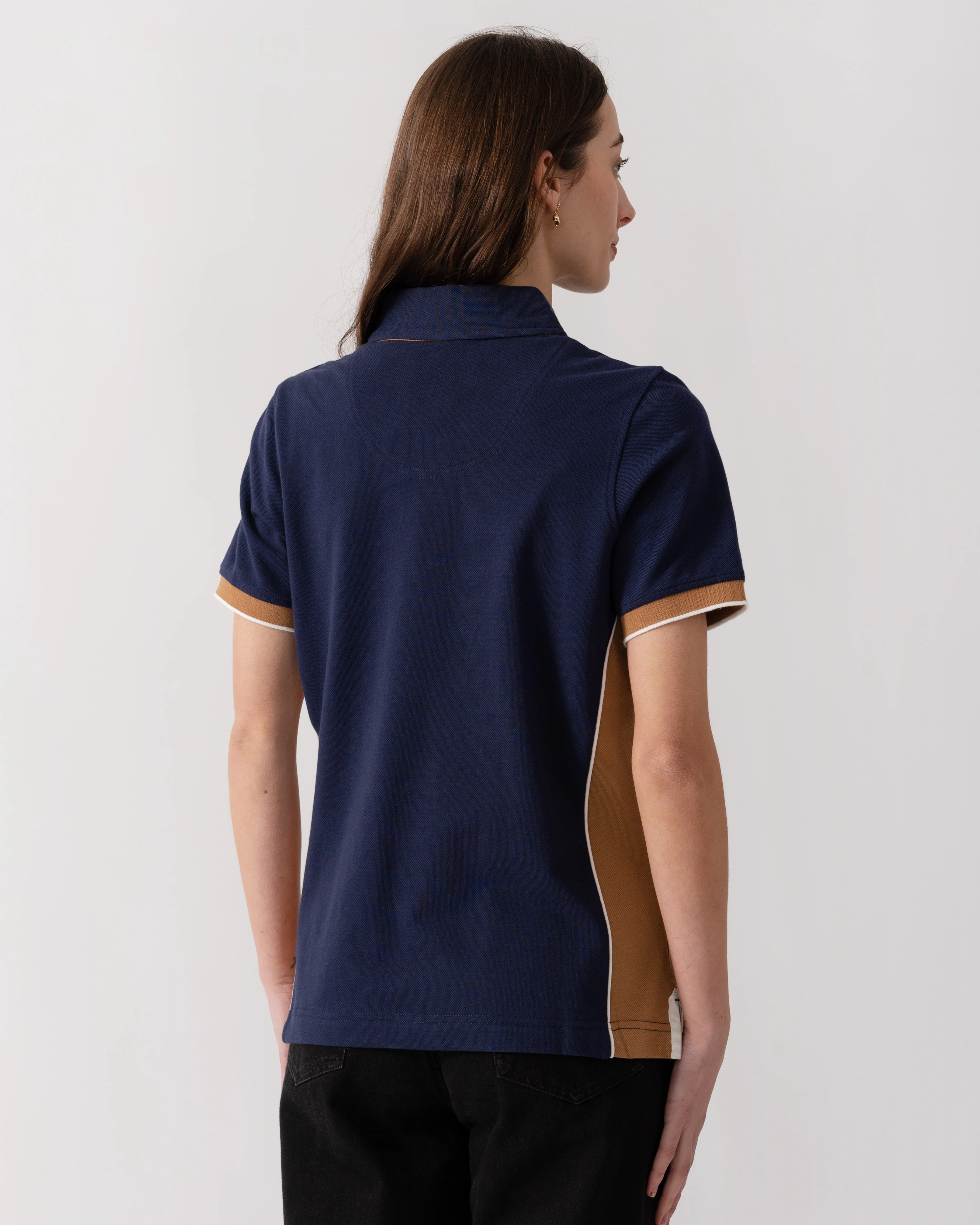 Joules Beaufort Womens Polo Shirt - Navy - Image 4