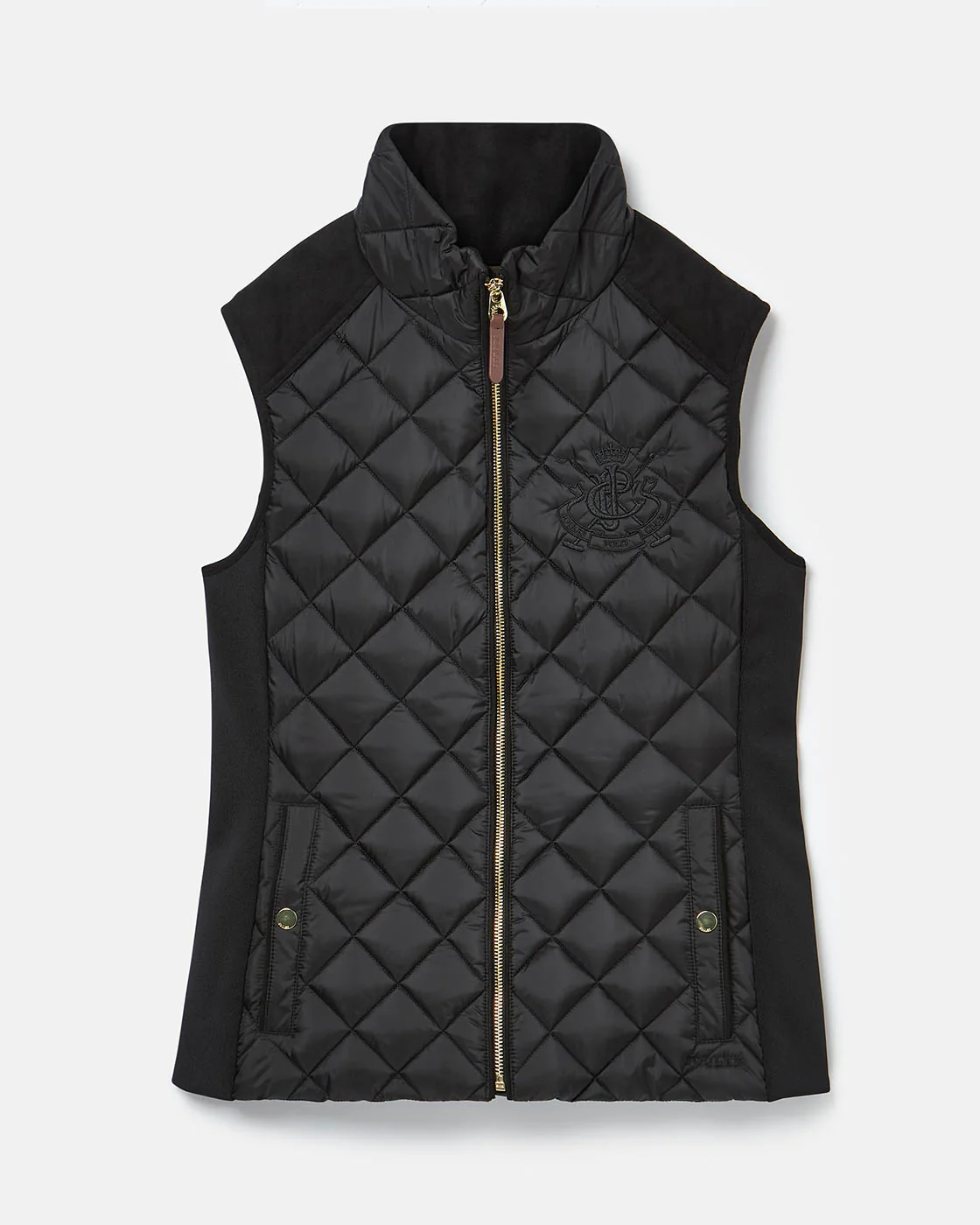 Joules Braemar Luxe Womens Quilted Gilet - Black - Image 7