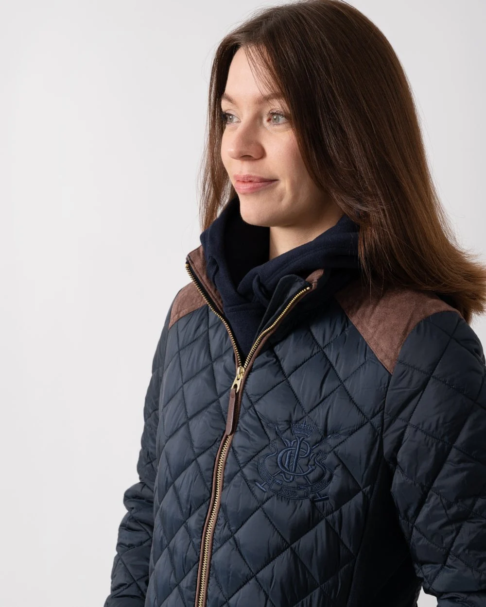 Joules Braemar Luxe Womens Quilted Jacket - Navy - Image 2