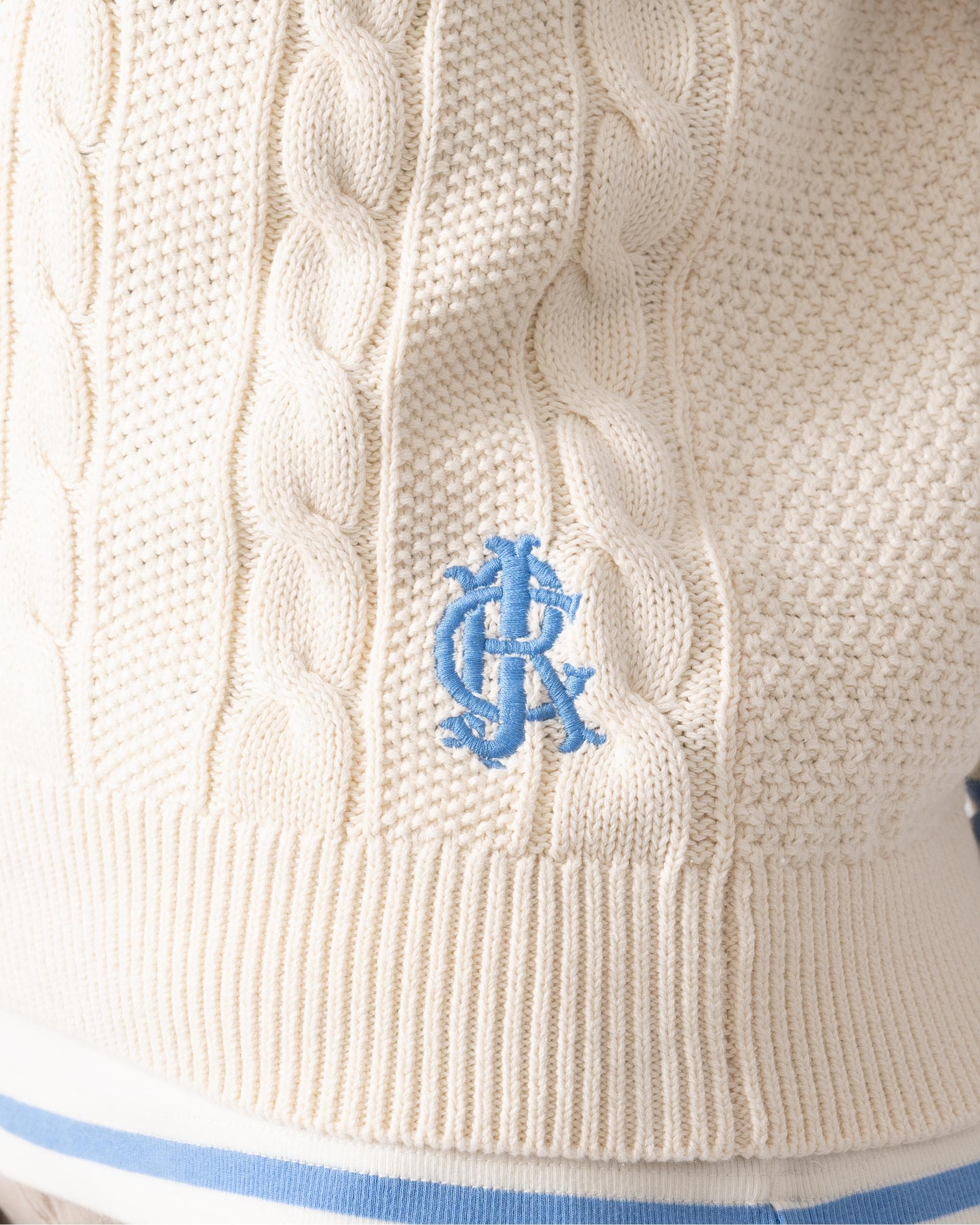 Joules Deuce Womens V-Neck Cable Knit Tank Top - Image 6