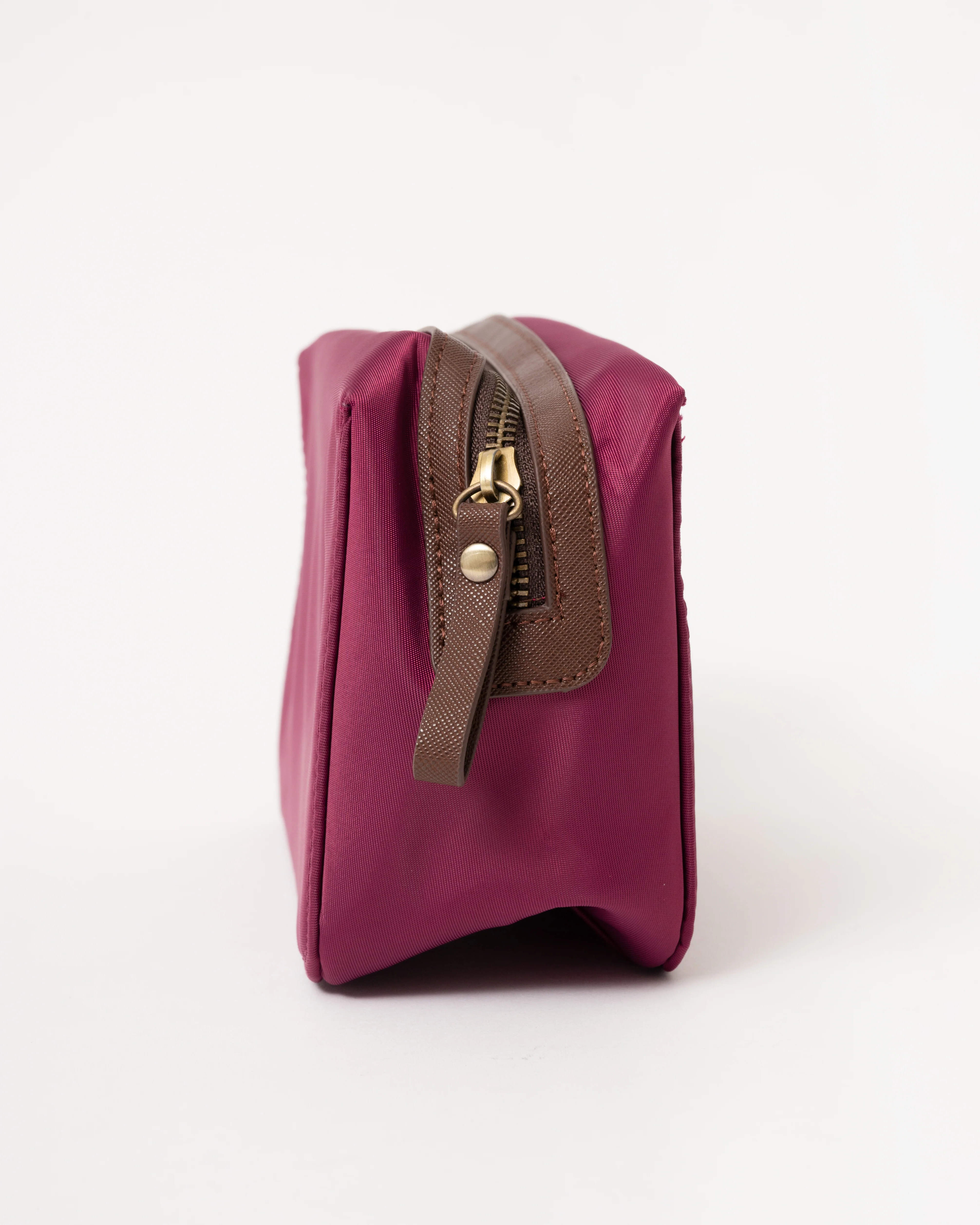 Joules Edie Womens Cosmetic Bag - Berry Red - Image 3