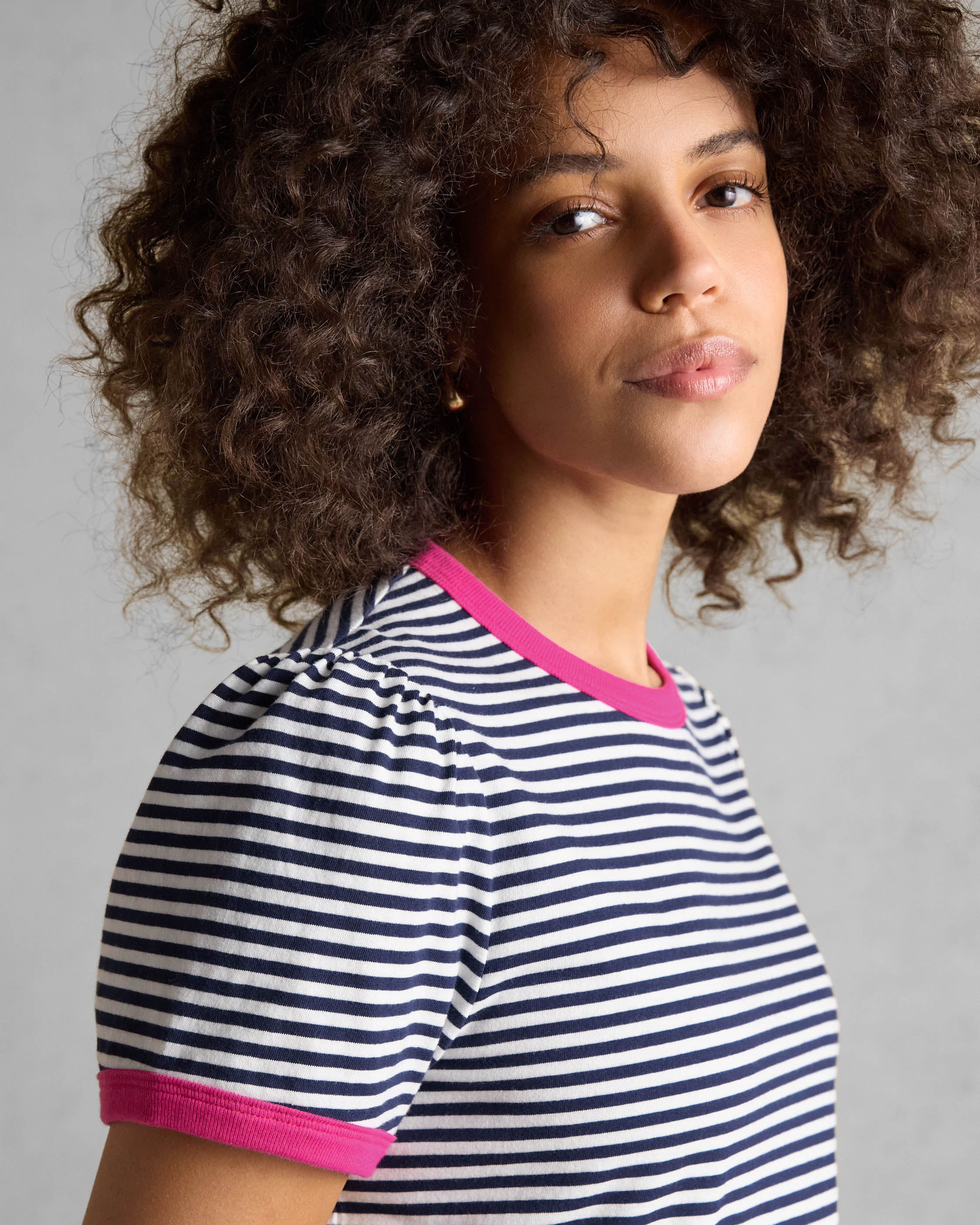 Joules Erin Womens Striped T-Shirt - Navy Stripe - Image 4