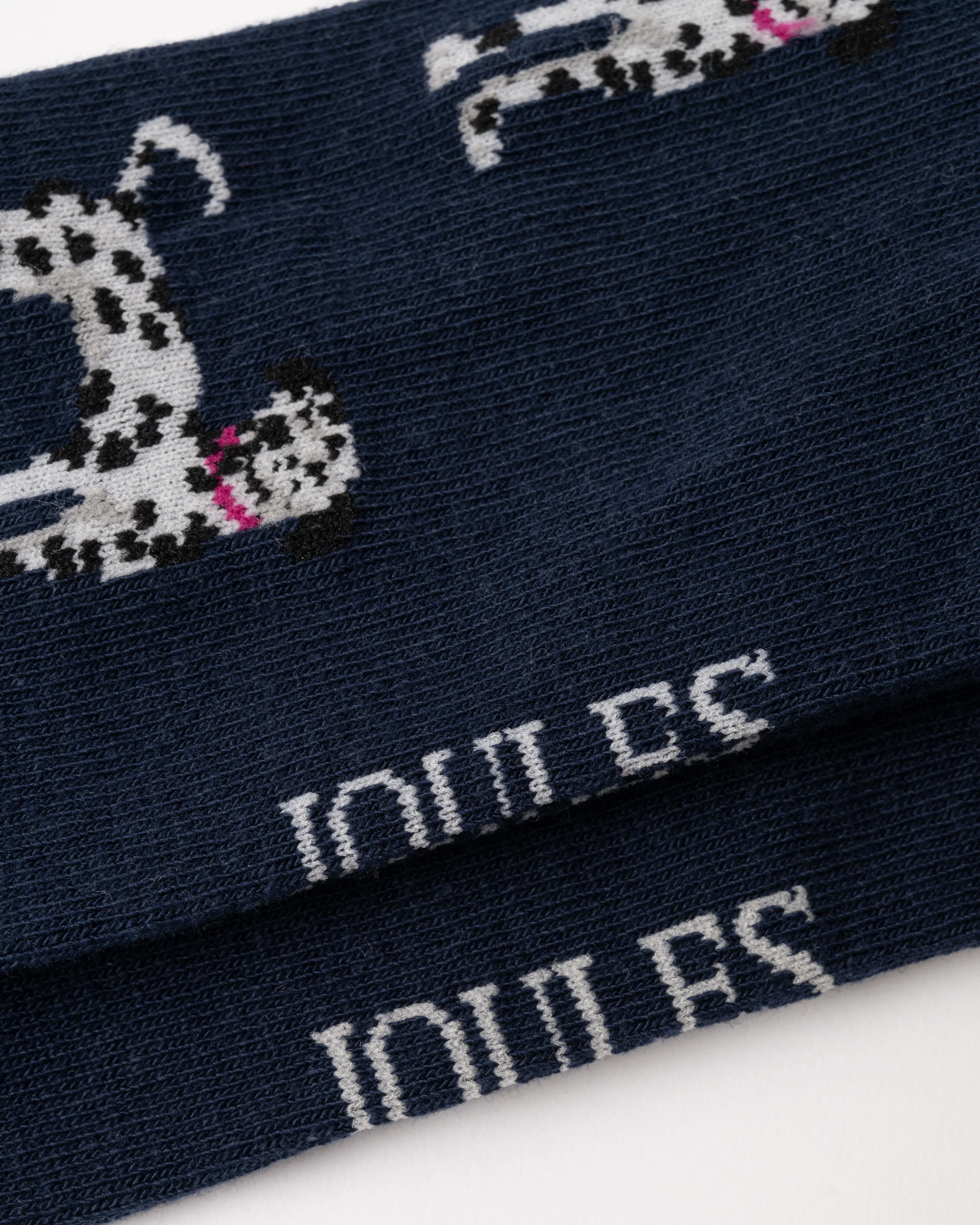 Joules Everyday 2 Pack Womens Socks - Navy/Oatmeal - Image 3