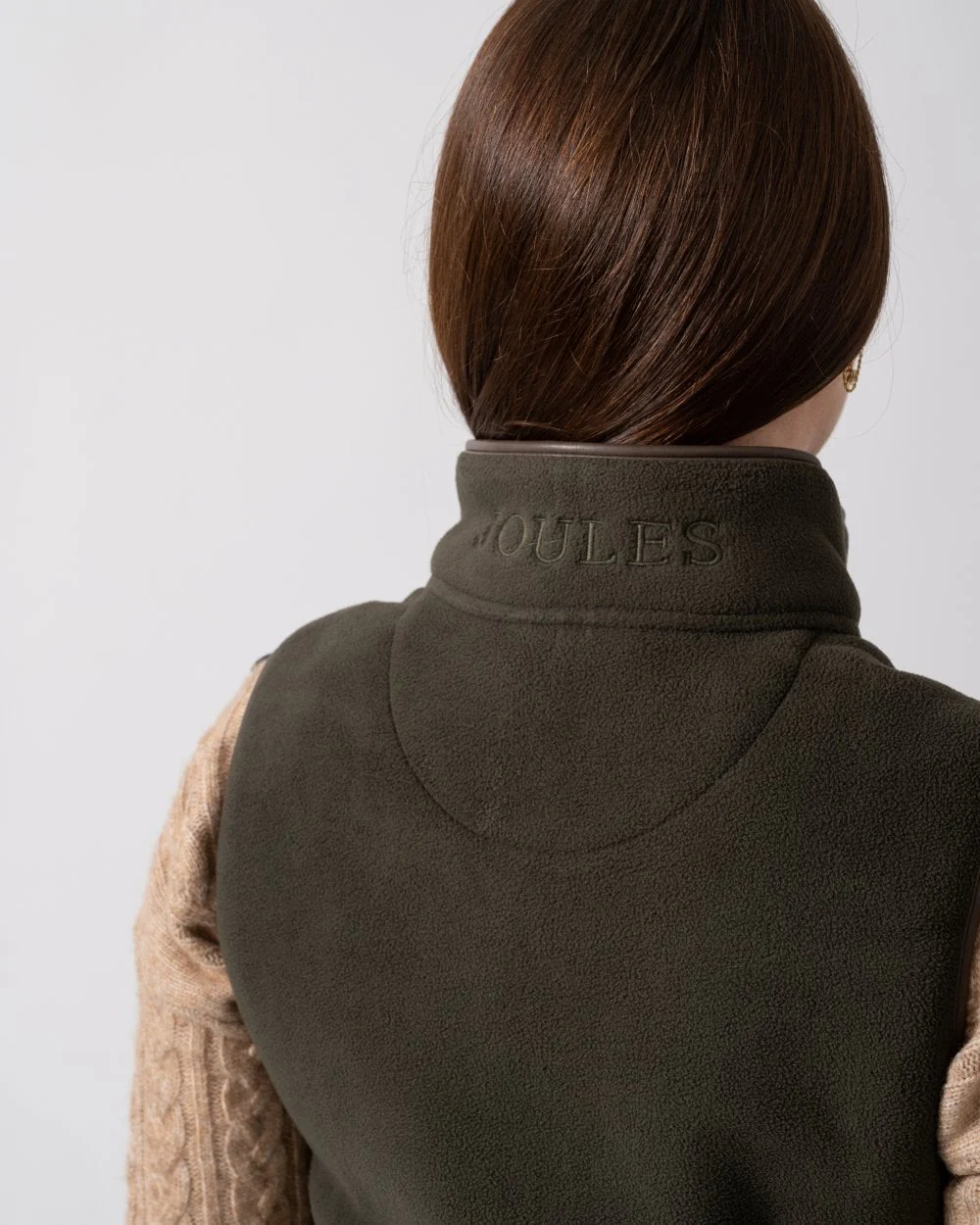 Joules Womens Heritage Gilet - Khaki - Image 4