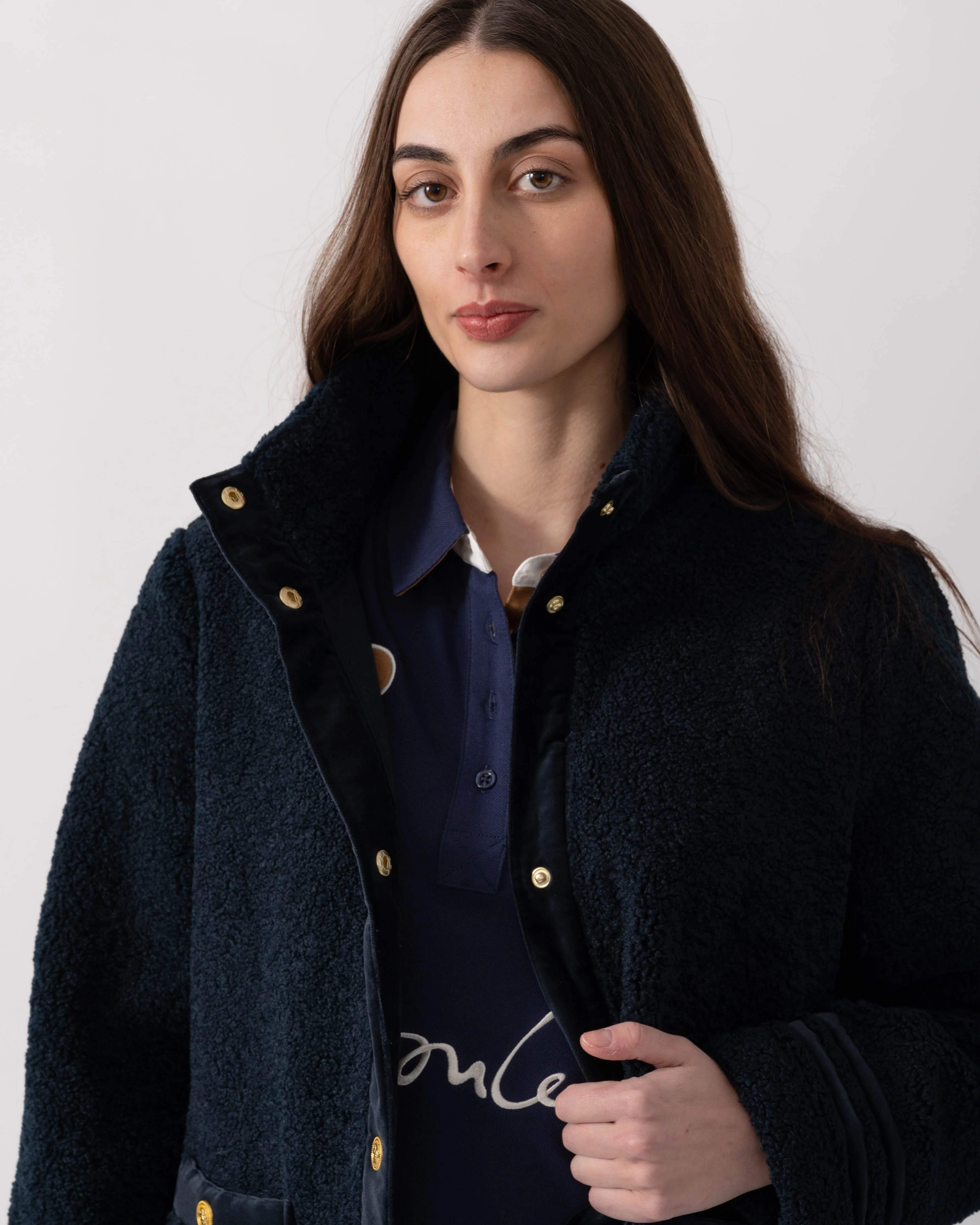 Joules Fleur Womens Jacket - Navy - Image 3