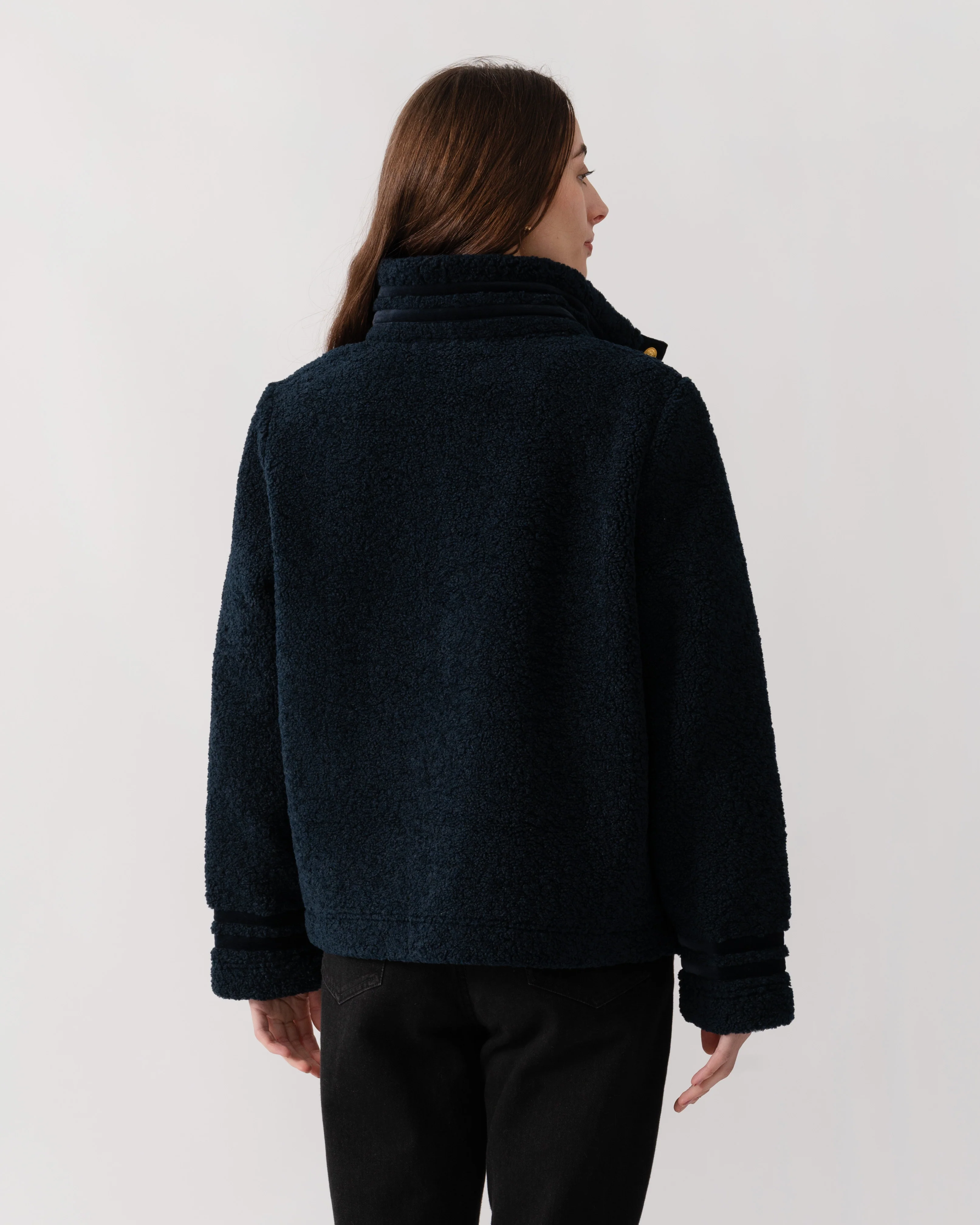Joules Fleur Womens Jacket - Navy - Image 4