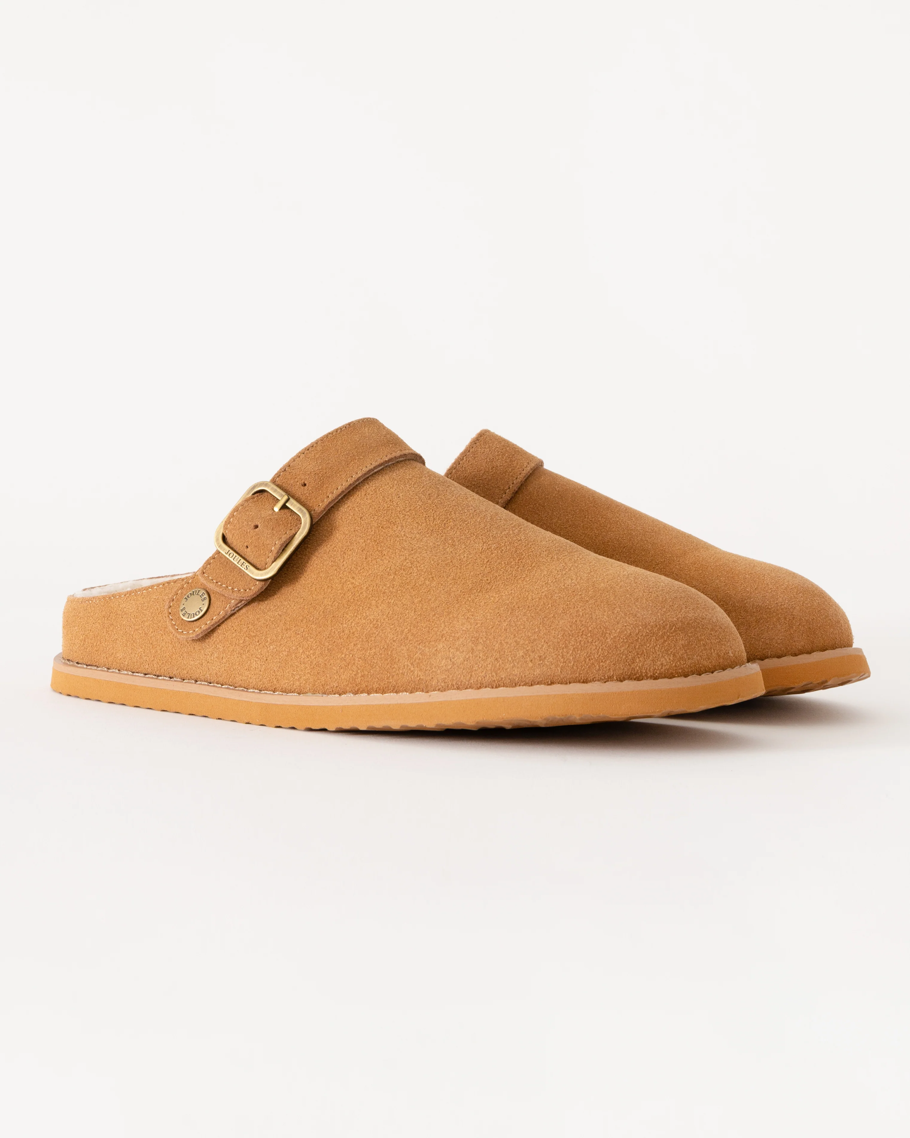Joules Hampden Womens Slippers - Chestnut Brown - Image 3