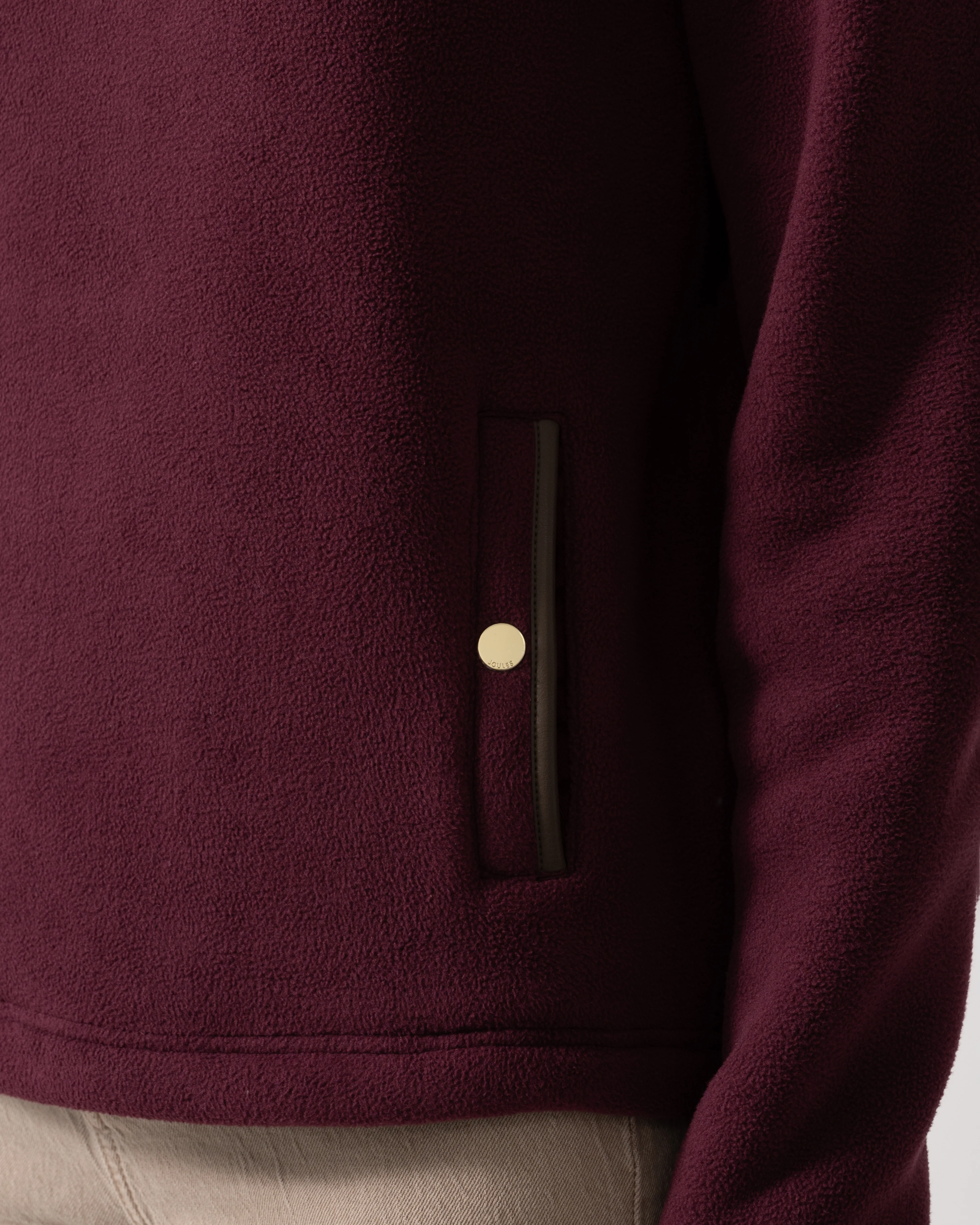 Joules Heritage 1/4 Zip Womens Fleece - Red - Image 4