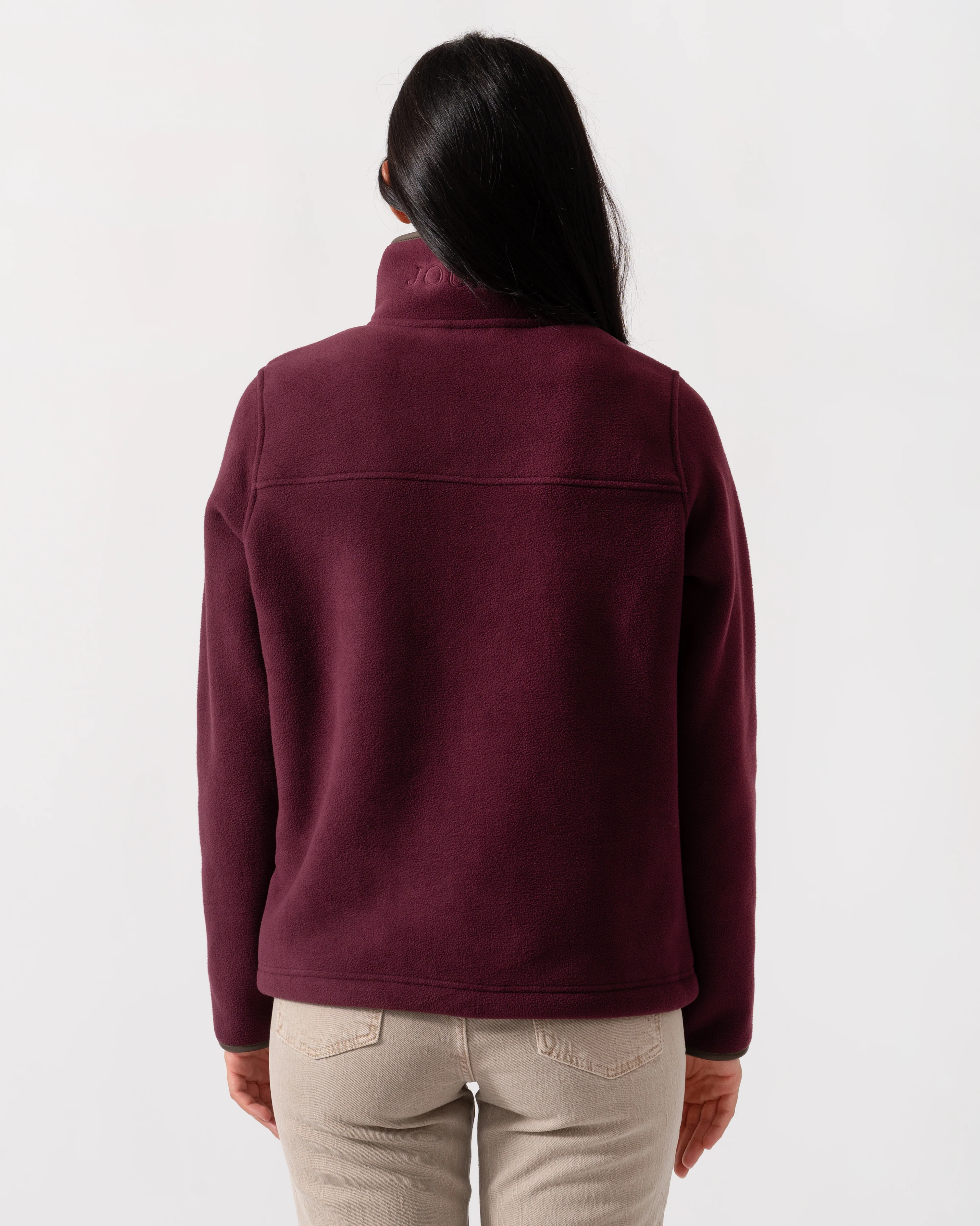 Joules Heritage 1/4 Zip Womens Fleece - Red - Image 5