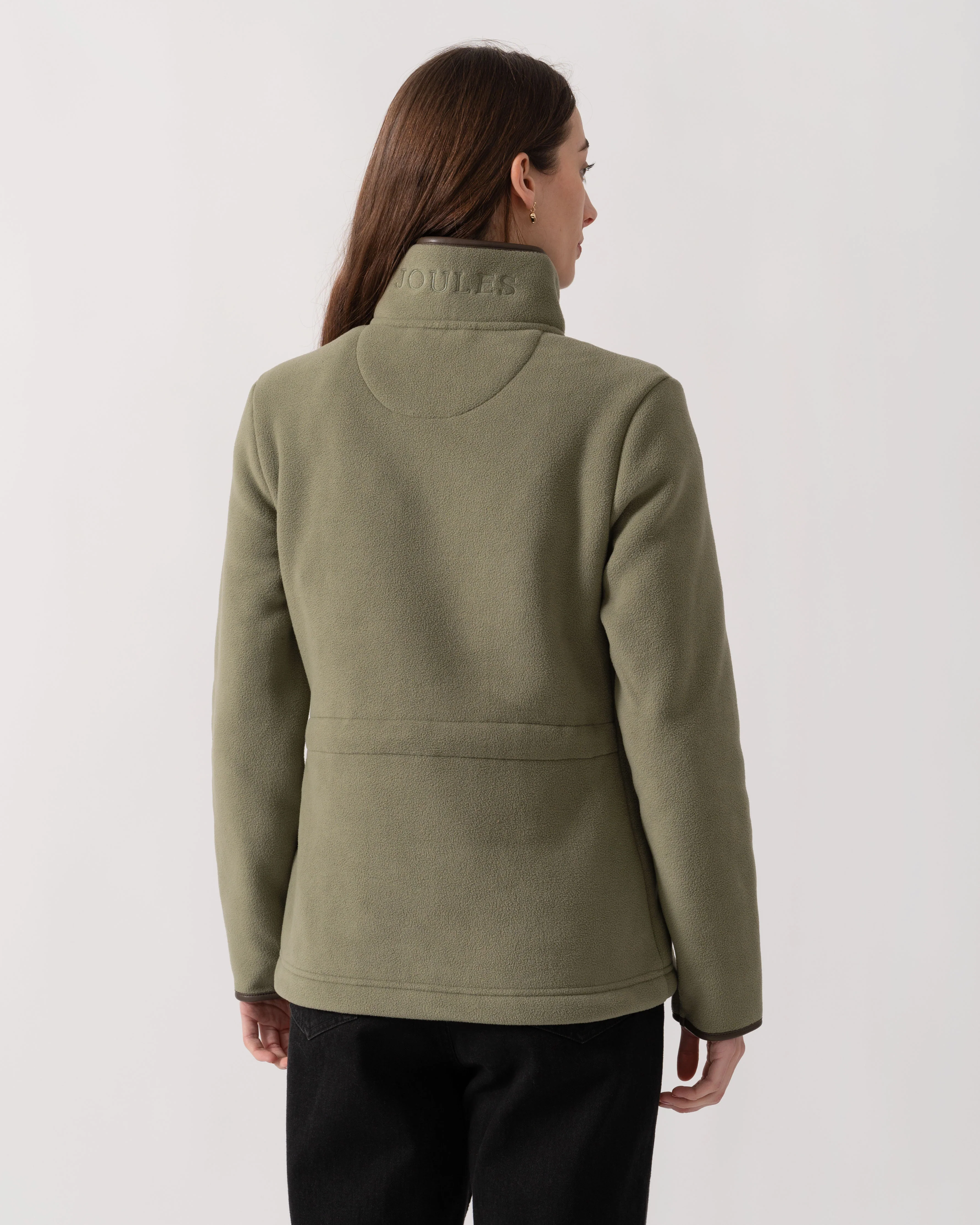 Joules Heritage Full Zip Womens Fleece - Light Green - Image 4