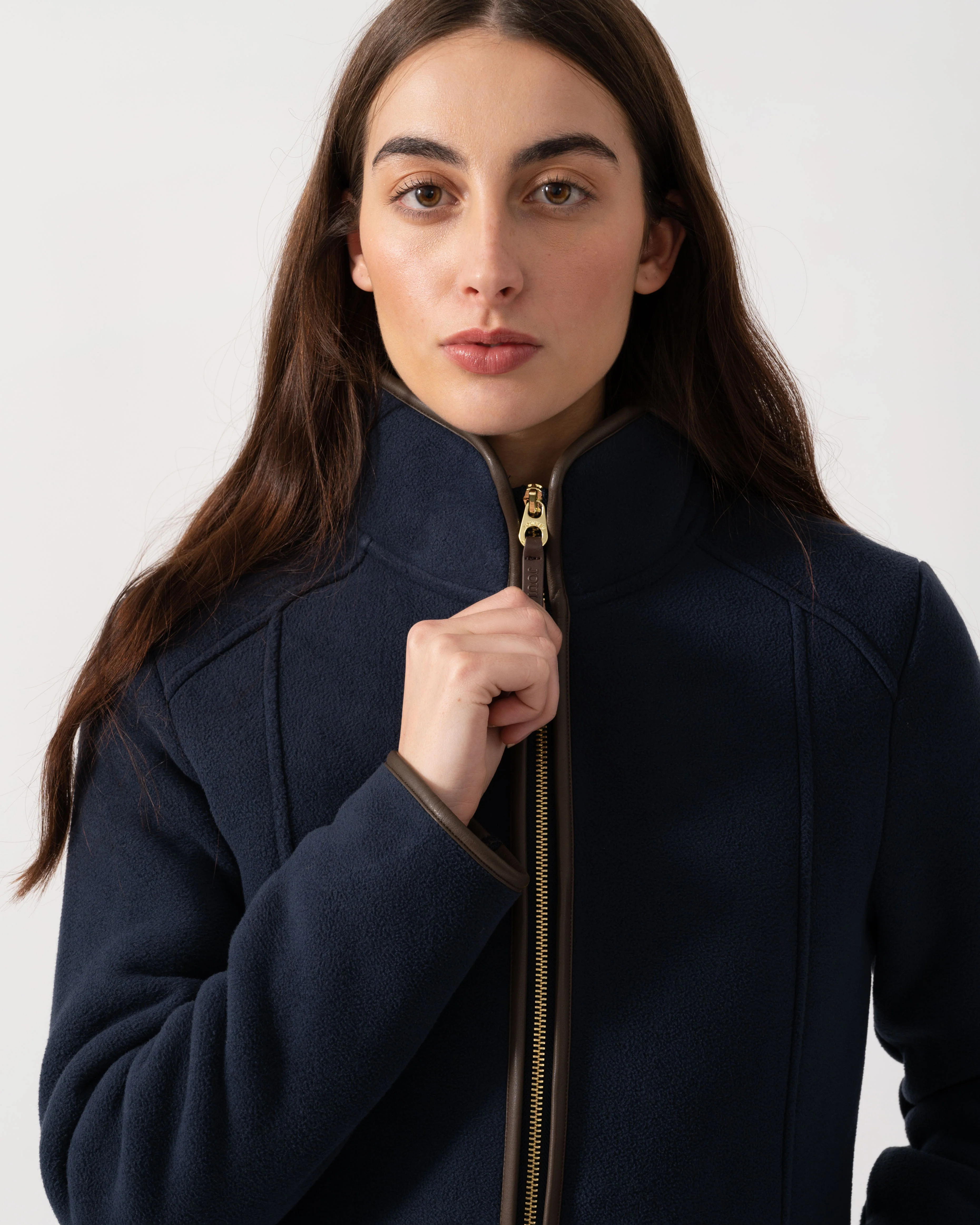 Joules Heritage Full Zip Womens Fleece - Navy - Image 3