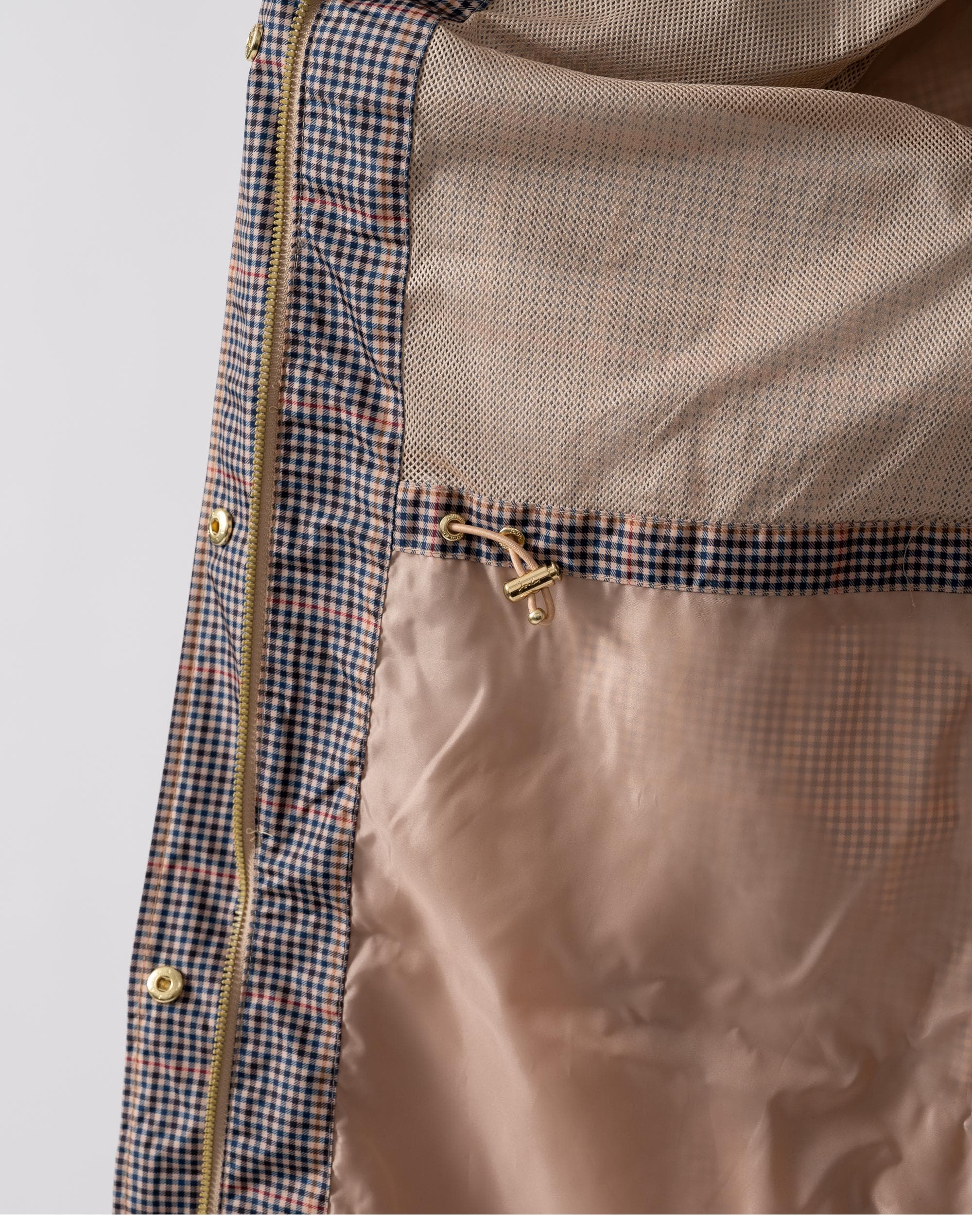 Joules Holkham Womens Packable Printed Raincoat - Henson Check - Image 5