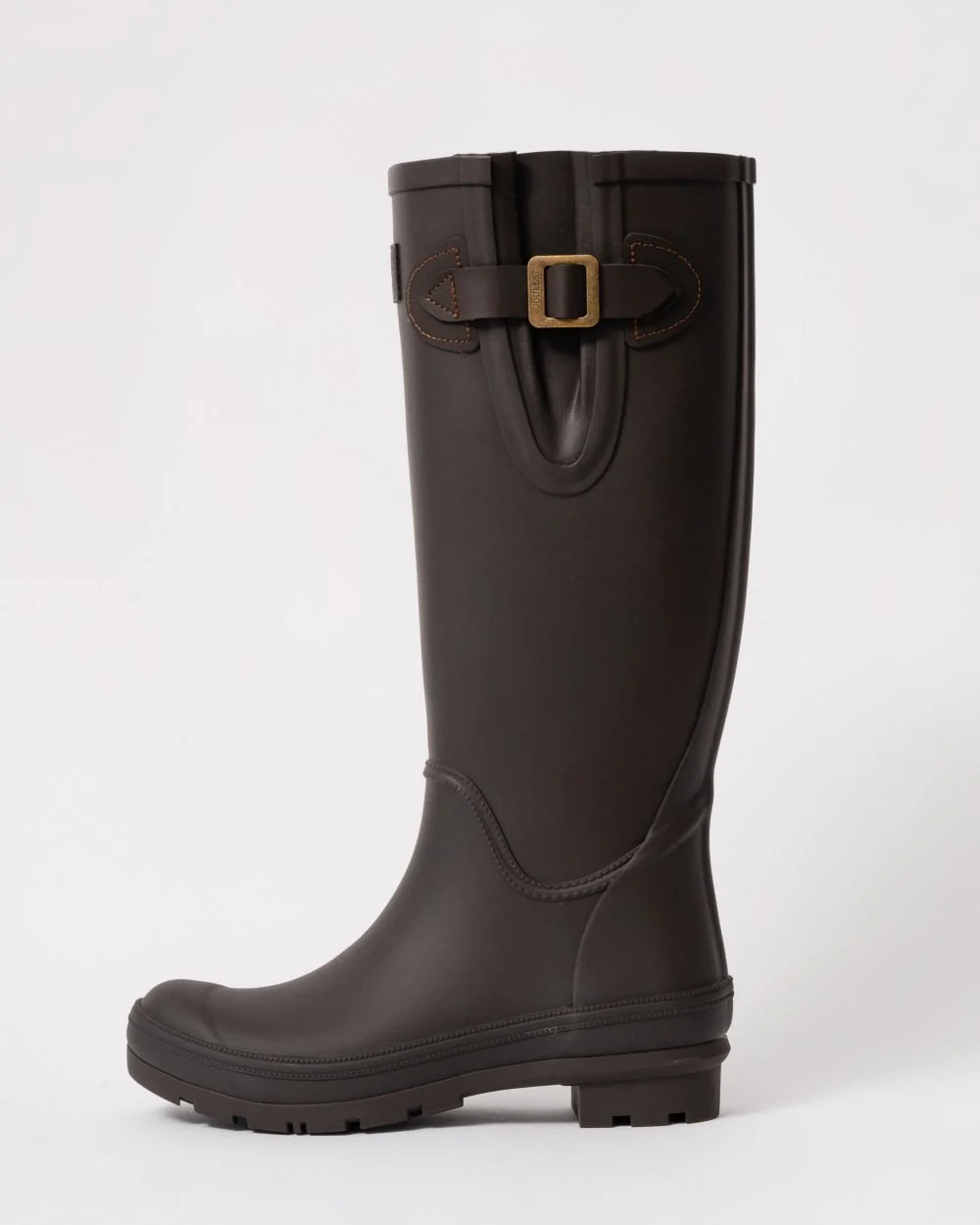 Joules Houghton Womens Adjustable Tall Wellies - Chocolate Brown - Image 2