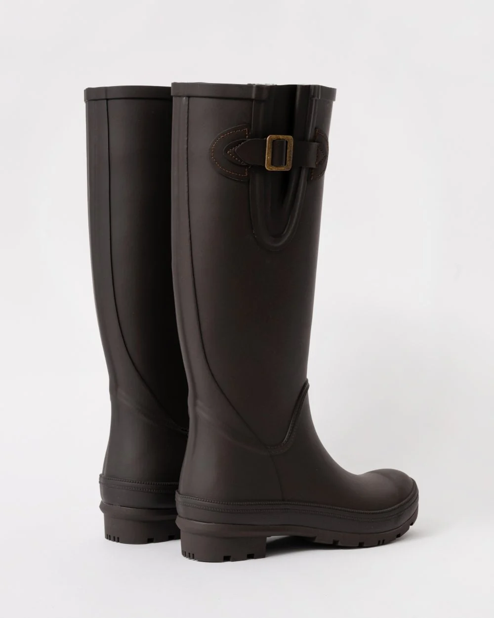 Joules Houghton Womens Adjustable Tall Wellies - Chocolate Brown - Image 3