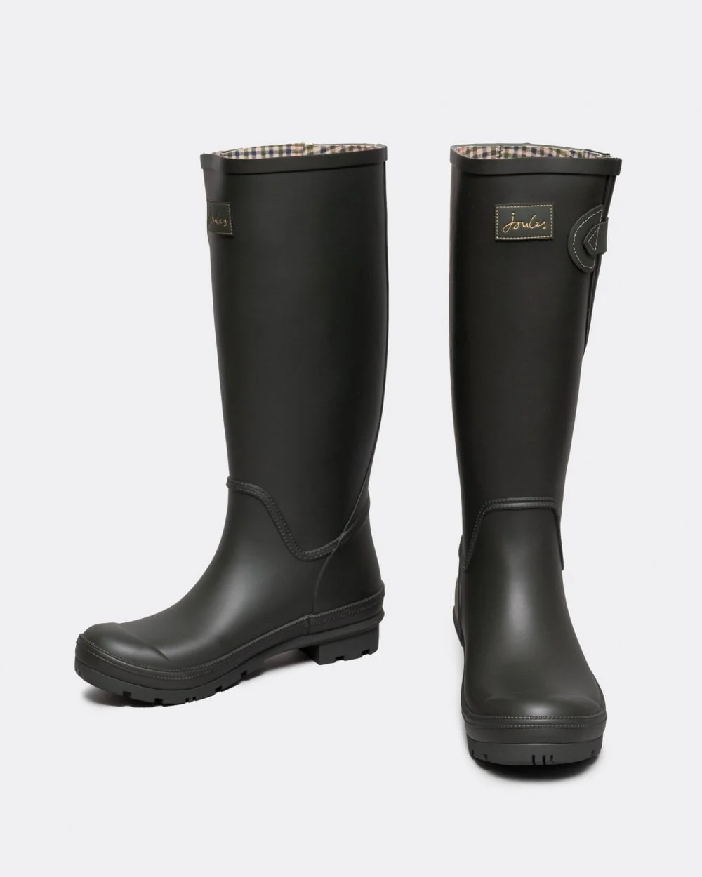 Joules Houghton Womens Adjustable Tall Wellies - Khaki - Image 3