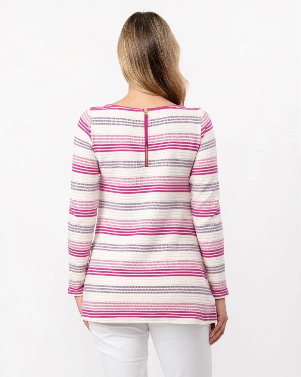 Joules Jemma Longline Womens Jersey Top With Side Vents (Z) - Image 4