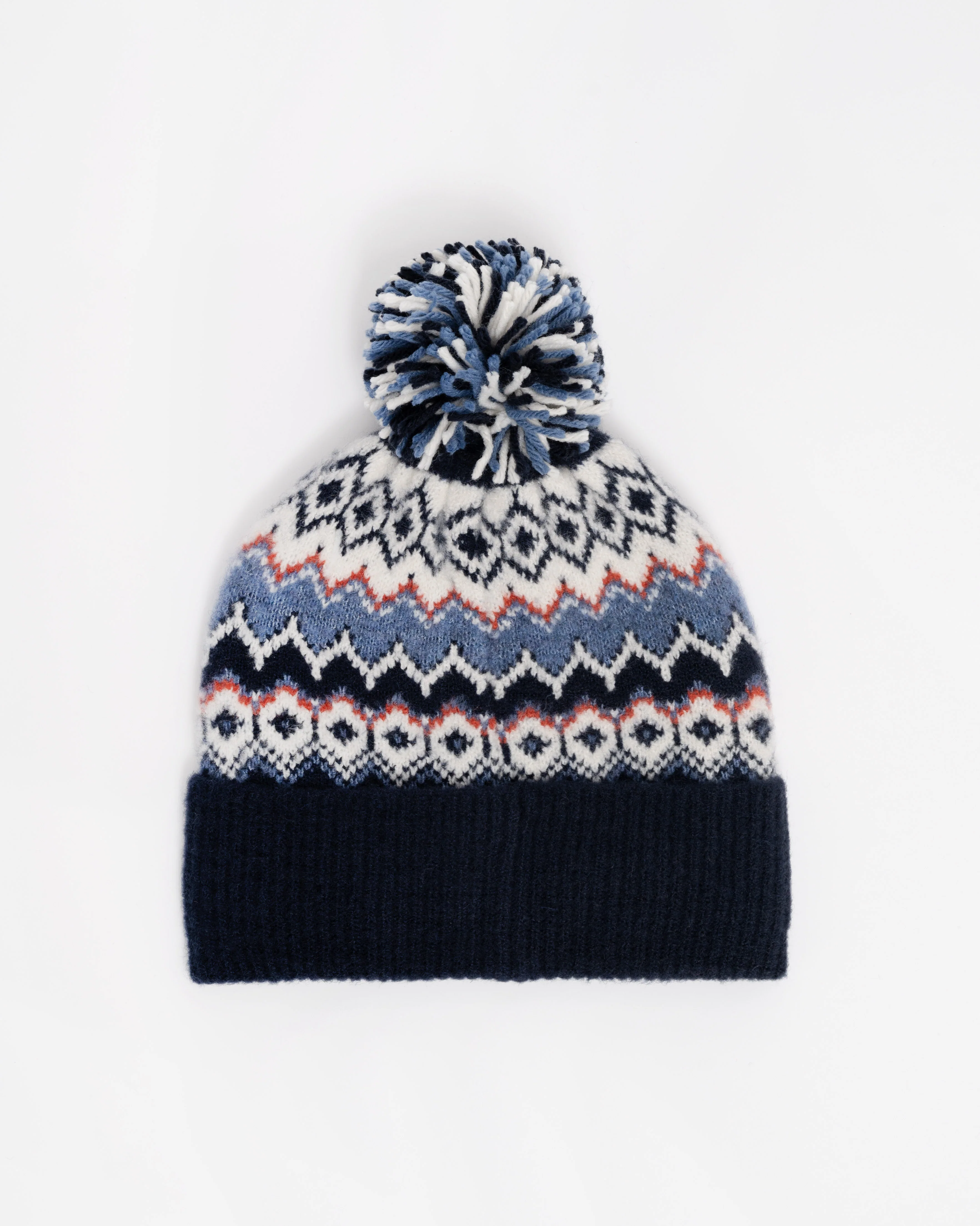 Joules Kara Womens Bobble Hat - Navy - Image 4