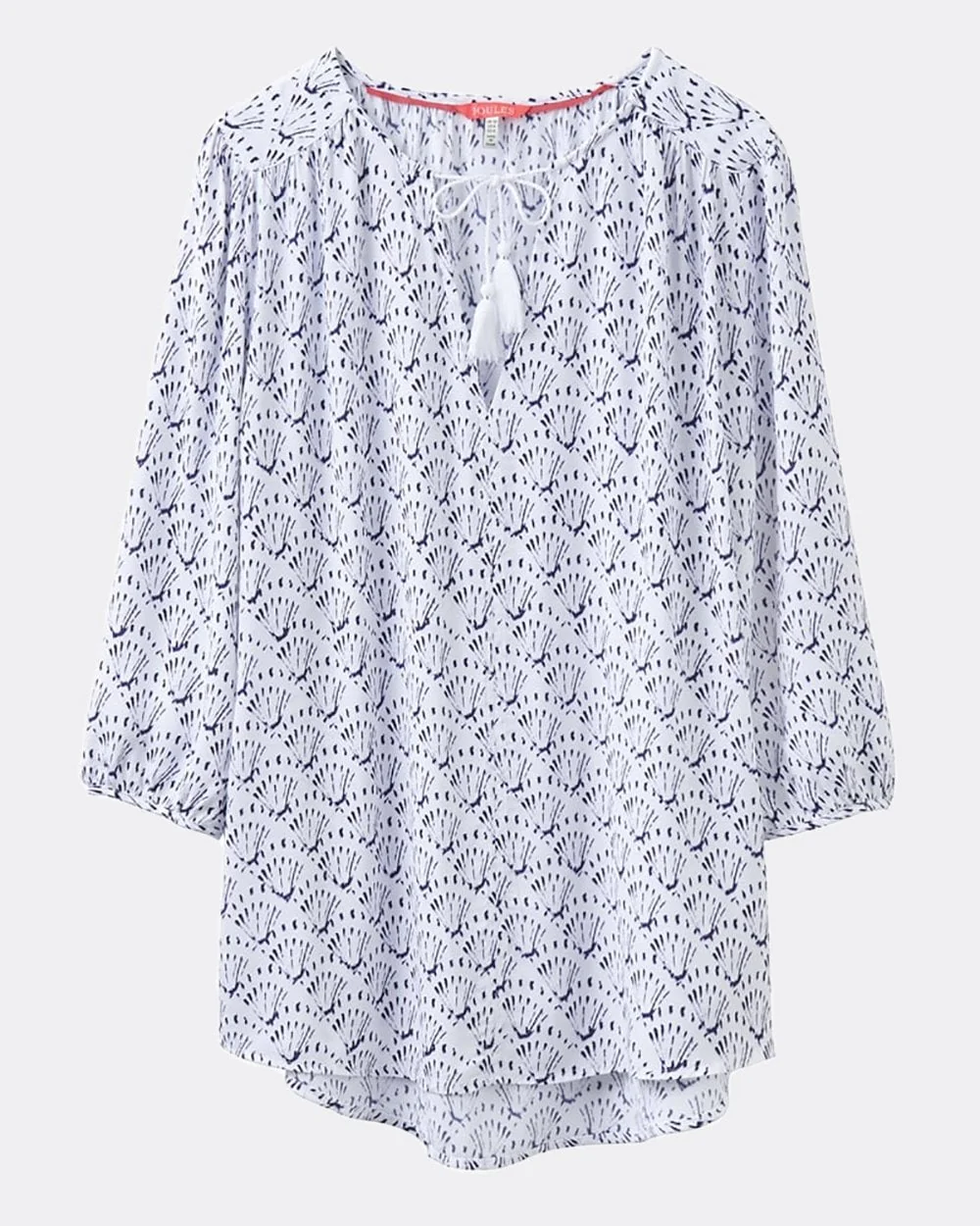 Joules Lilah Womens Tunic - Bright White Shell - Image 2