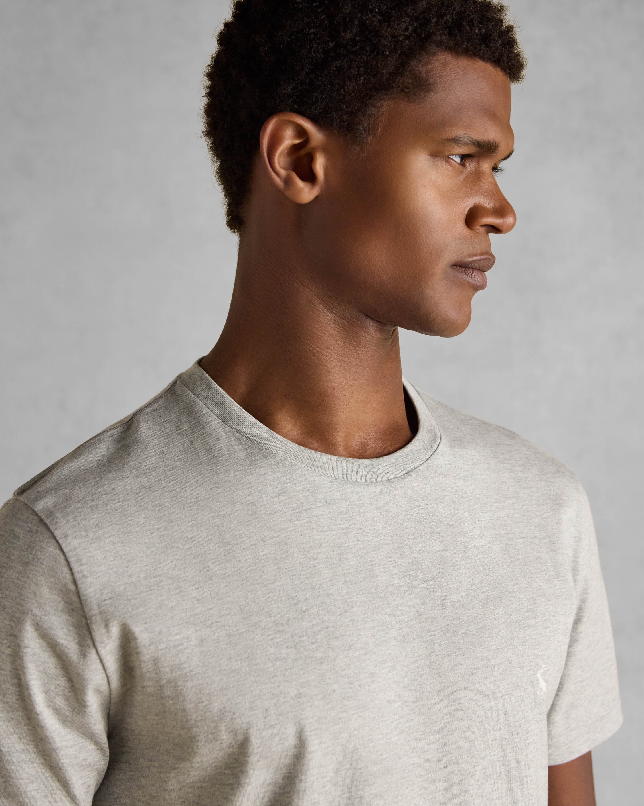 Joules Mens Everyday T-Shirt - Grey - Image 5