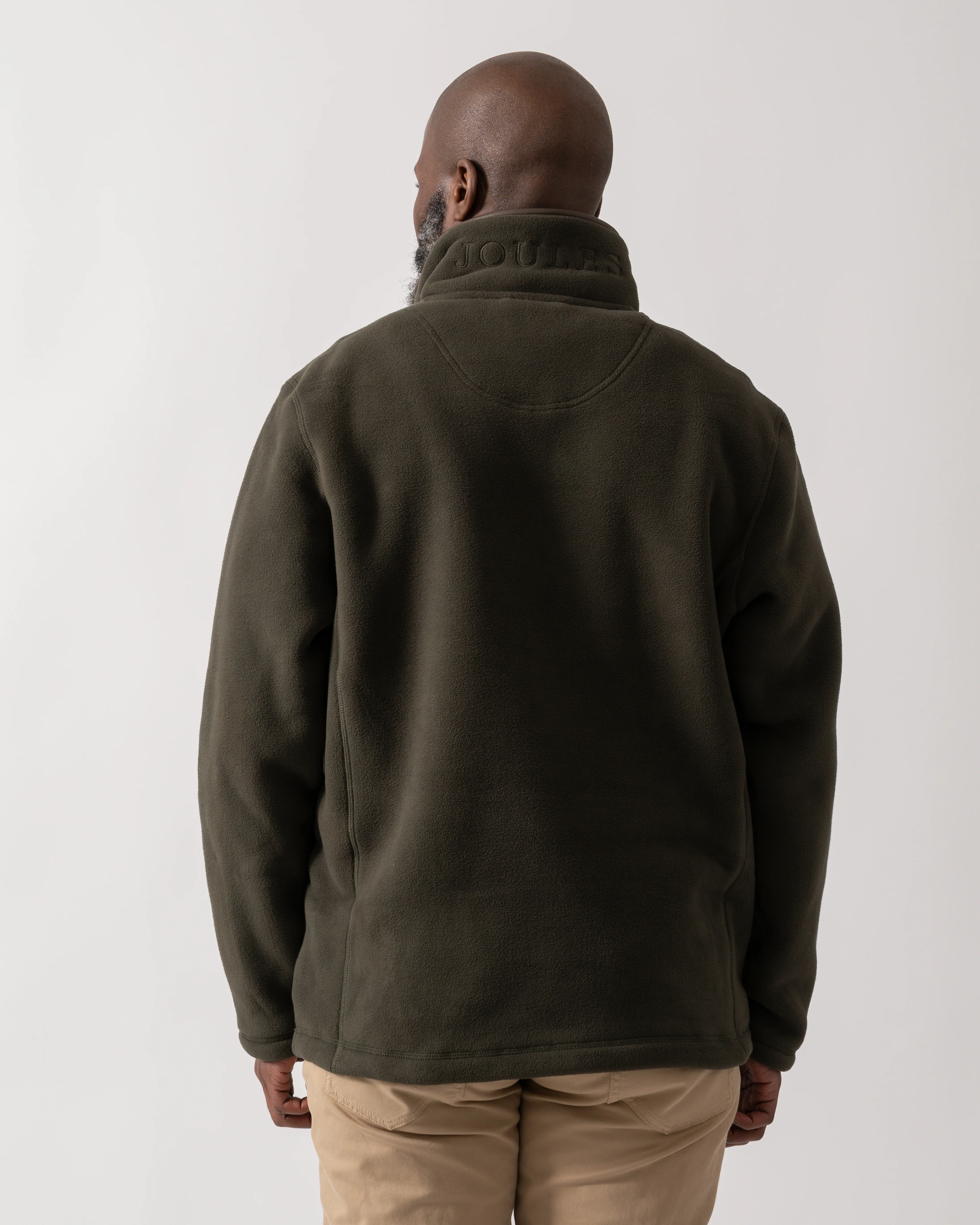 Joules Mens Heritage 1/4 Zip Fleece - Dark Green - Image 4