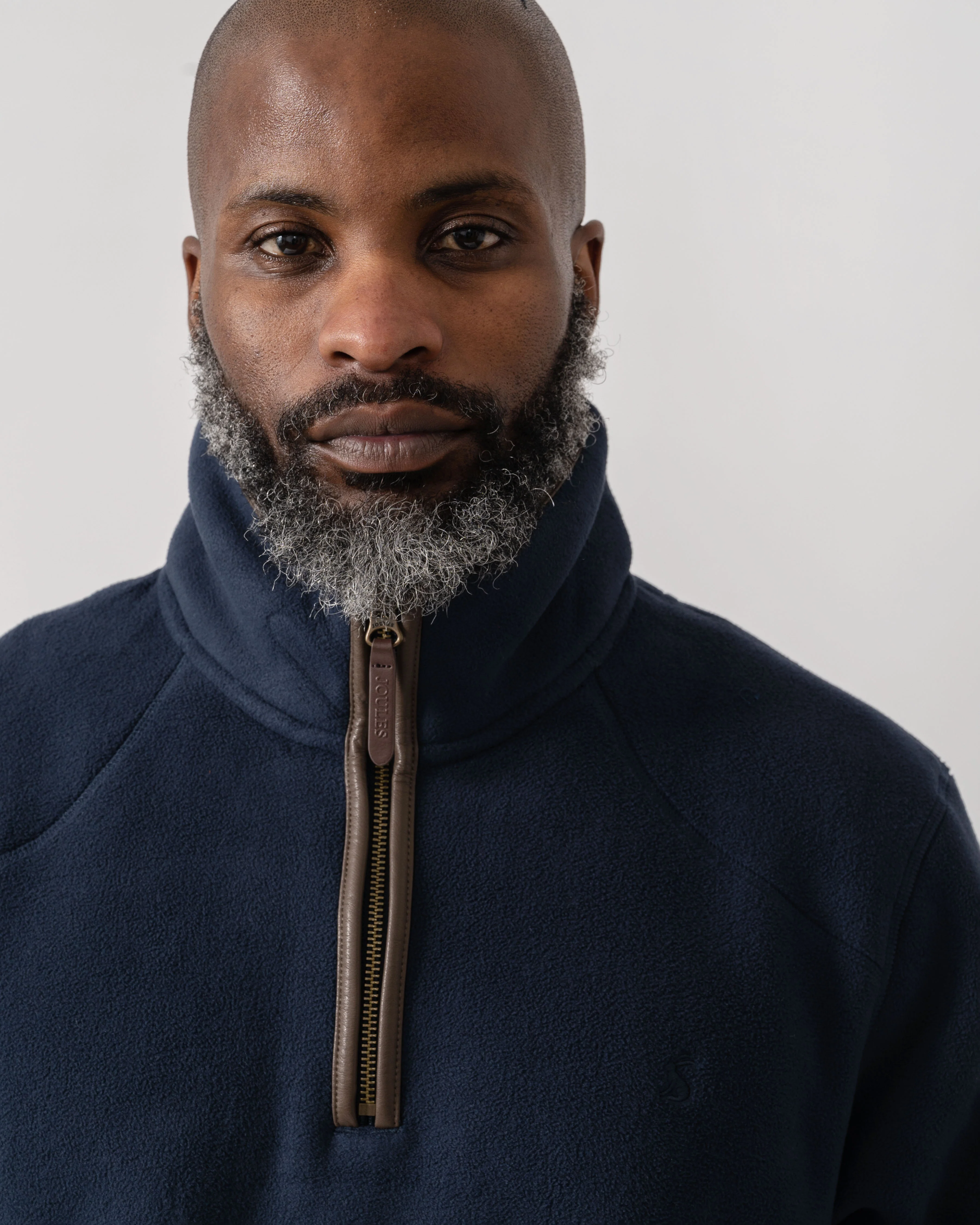 Joules Mens Heritage 1/4 Zip Fleece - Navy - Image 3
