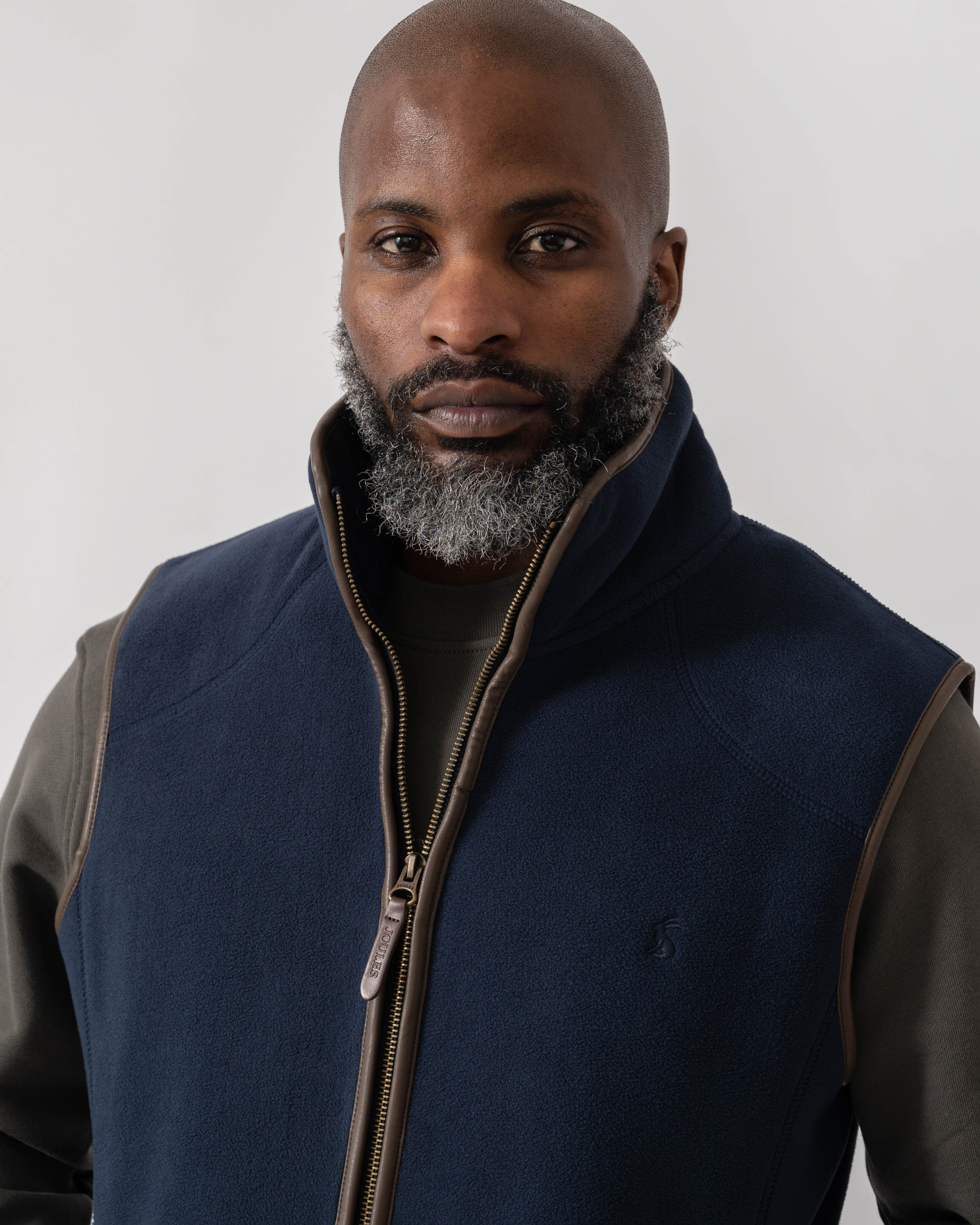 Joules Mens Heritage Fleece Gilet - Navy - Image 3