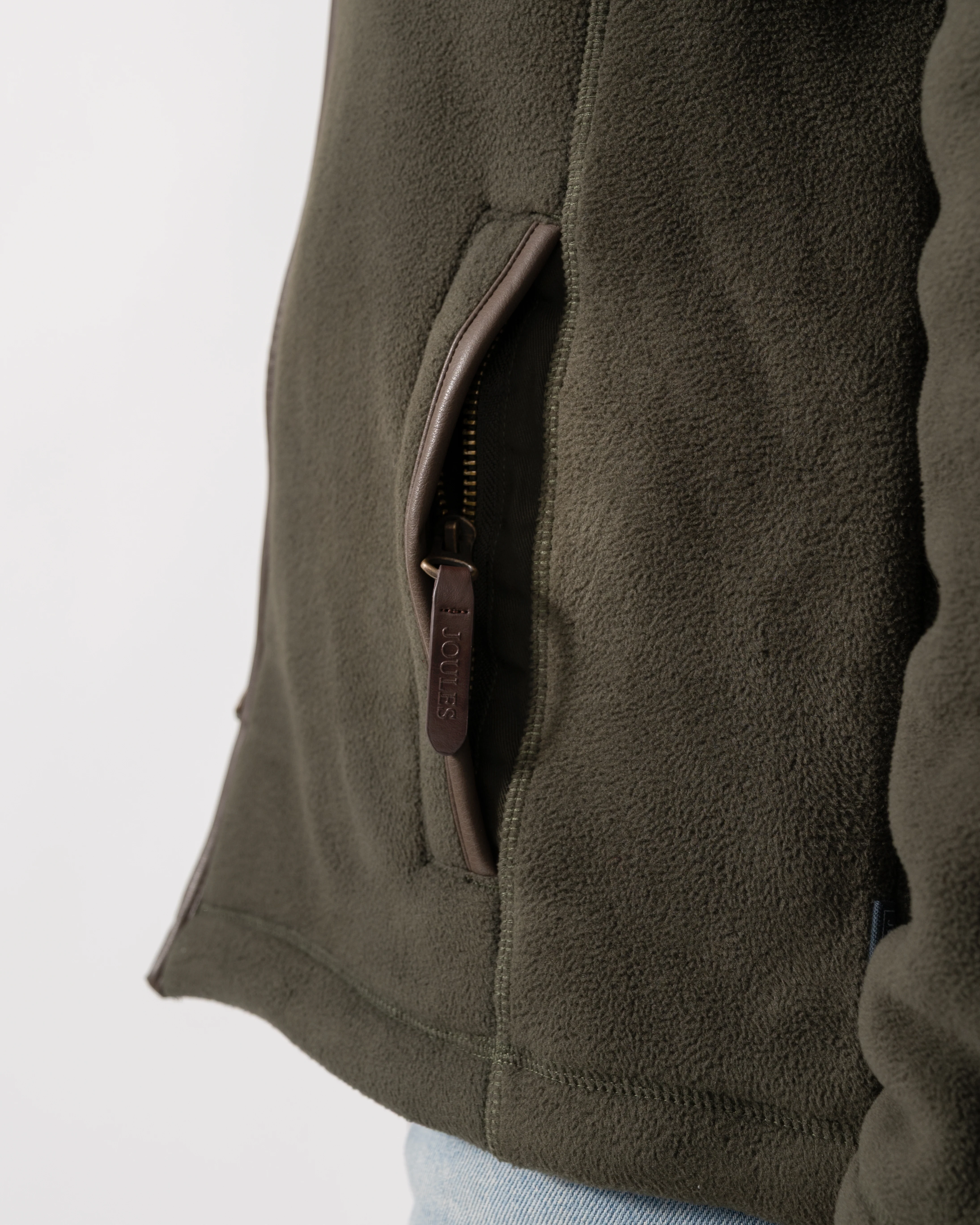 Joules Mens Heritage Full Zip Fleece - Dark Green - Image 4