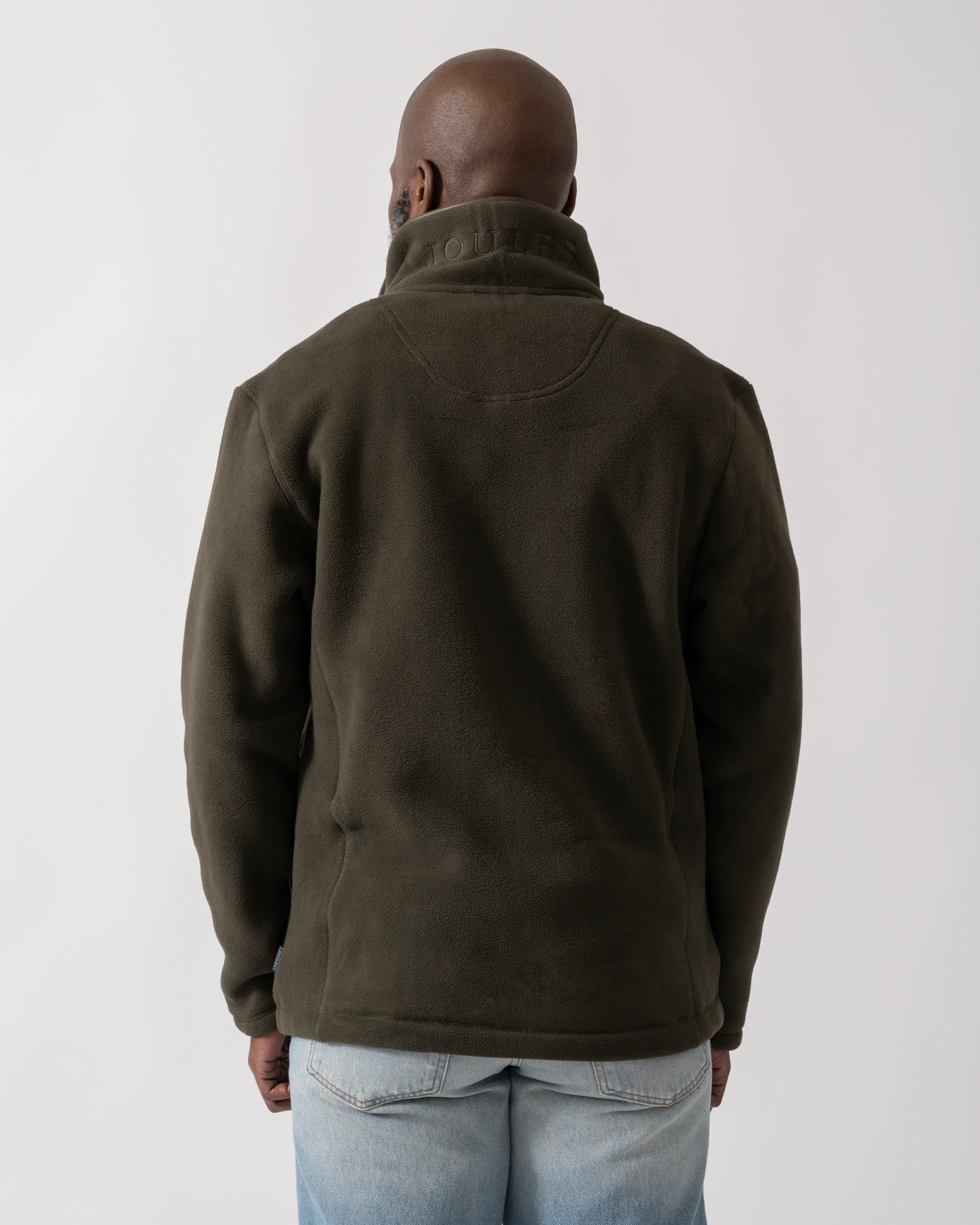 Joules Mens Heritage Full Zip Fleece - Dark Green - Image 5