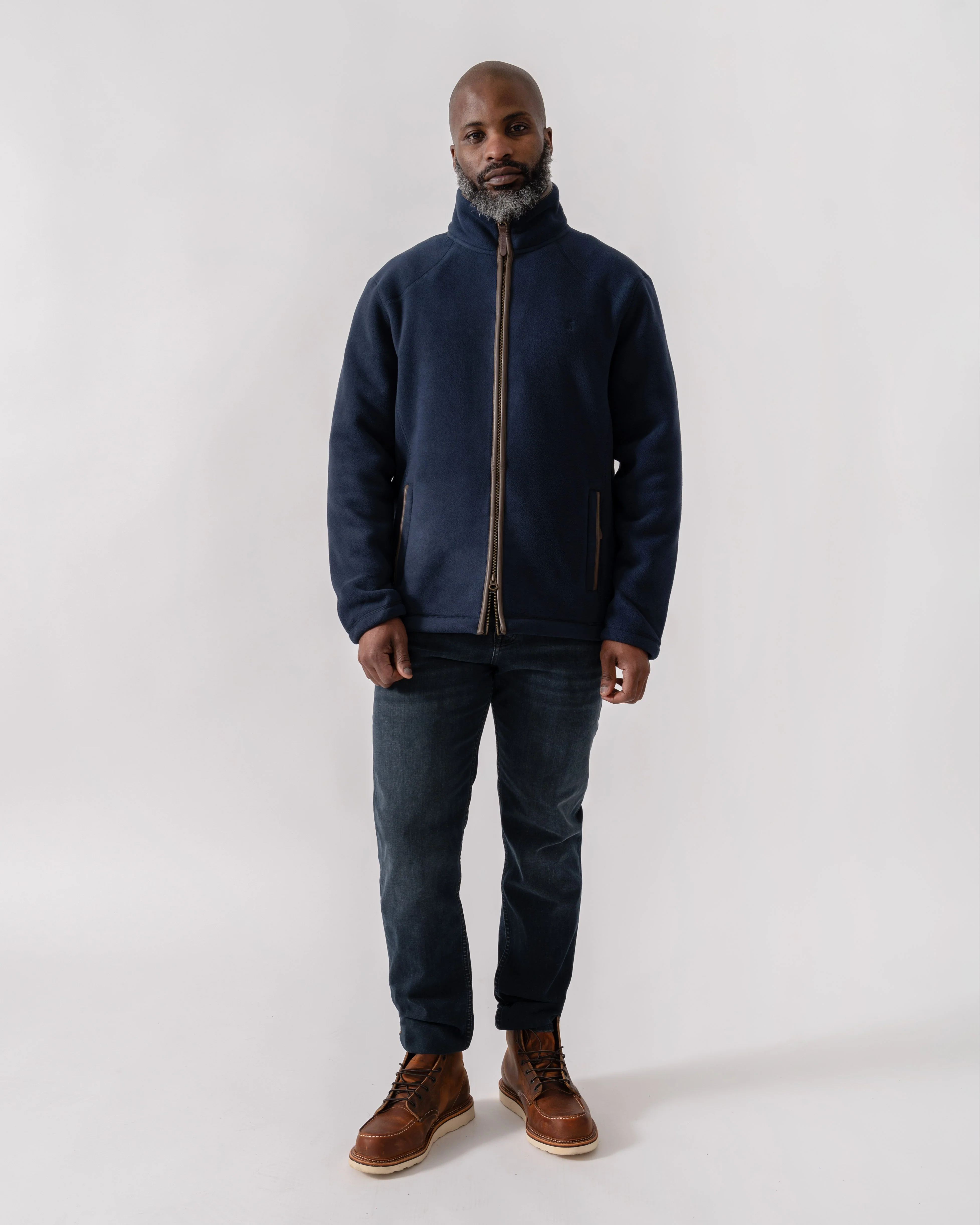 Joules Mens Heritage Full Zip Fleece - Navy - Image 2