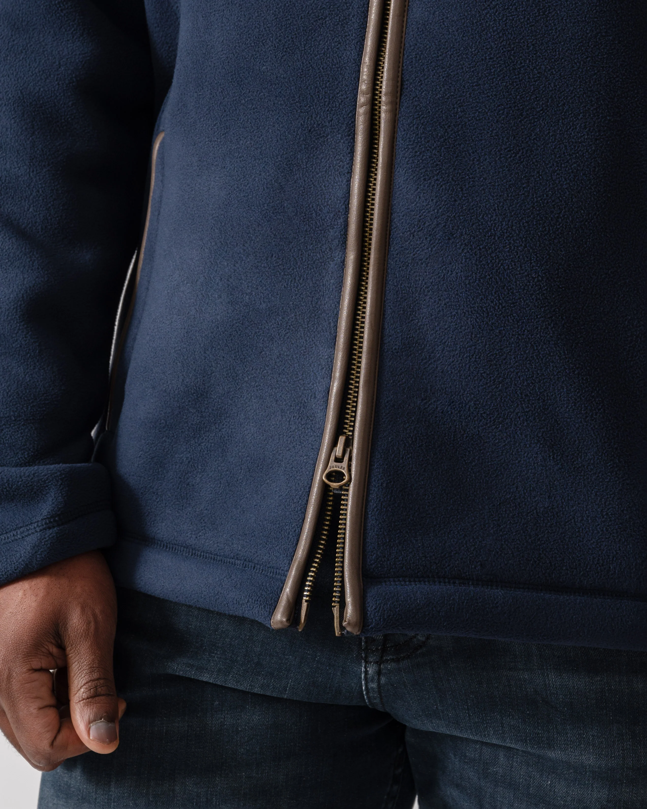 Joules Mens Heritage Full Zip Fleece - Navy - Image 5