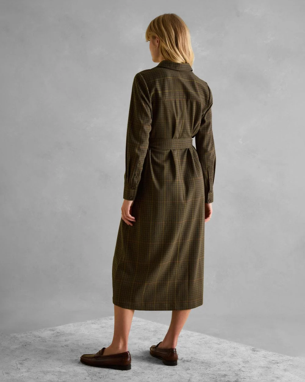 Joules Meredith Check Womens Midi Shirt Dress - Image 6