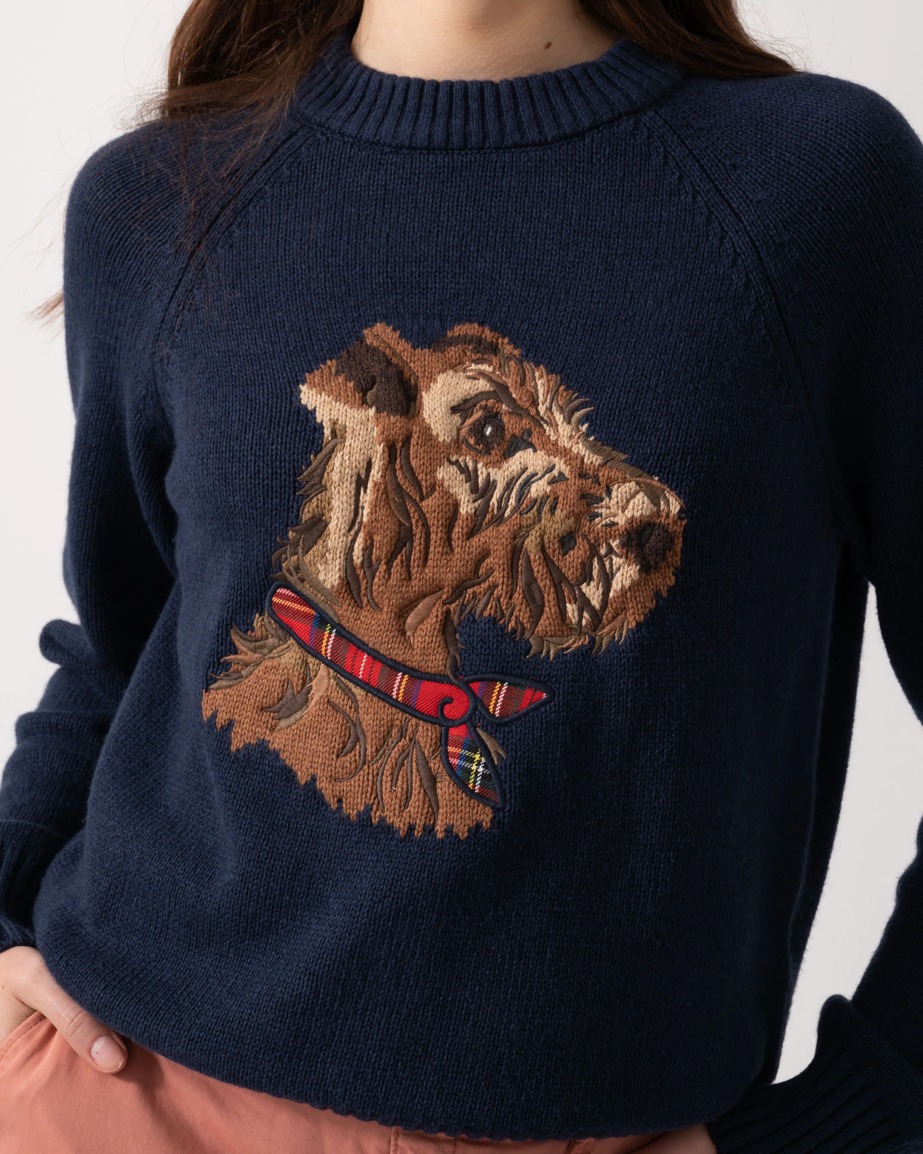 Joules Monty Dog Womens Jumper - Navy - Image 2