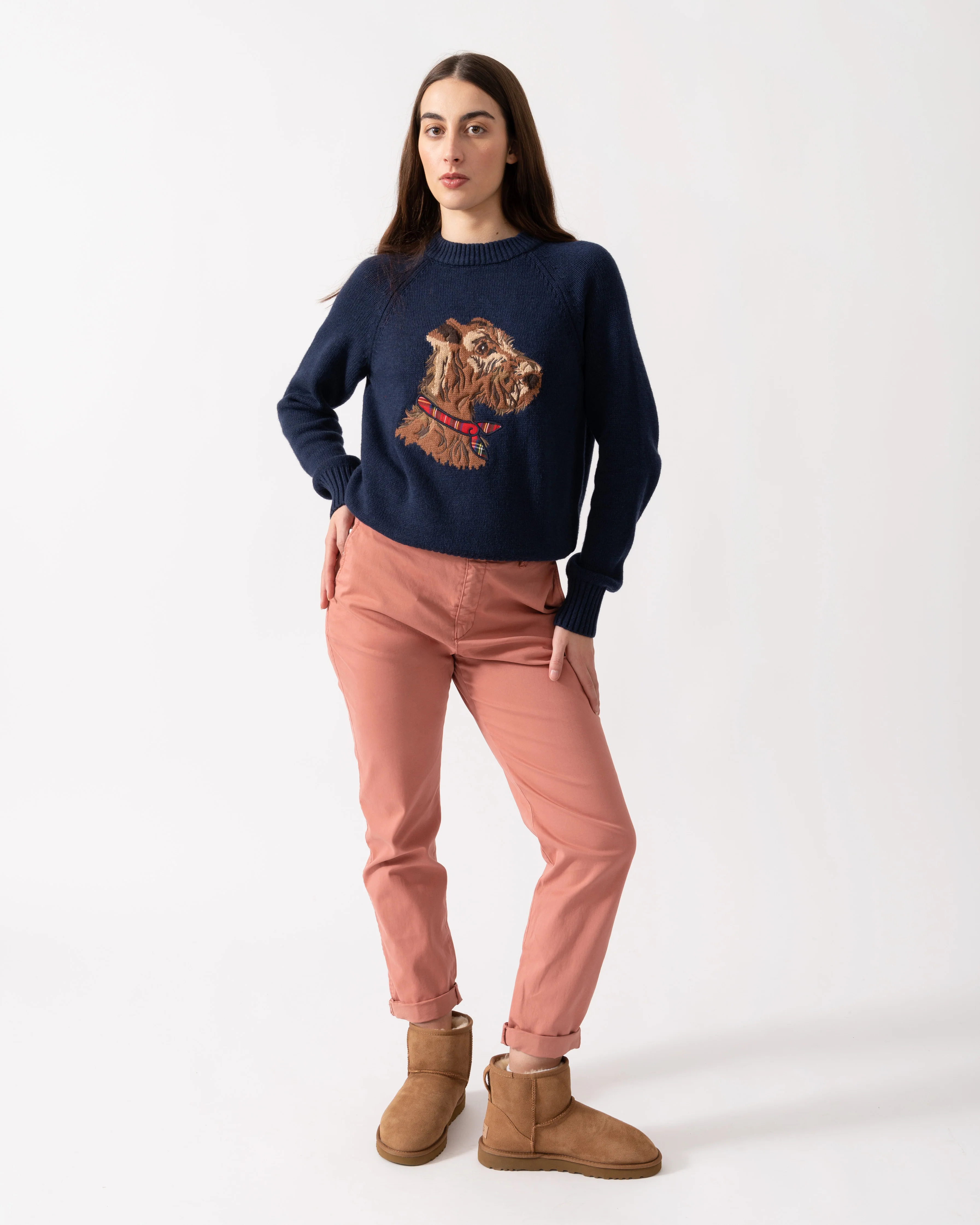 Joules Monty Dog Womens Jumper - Navy - Image 3