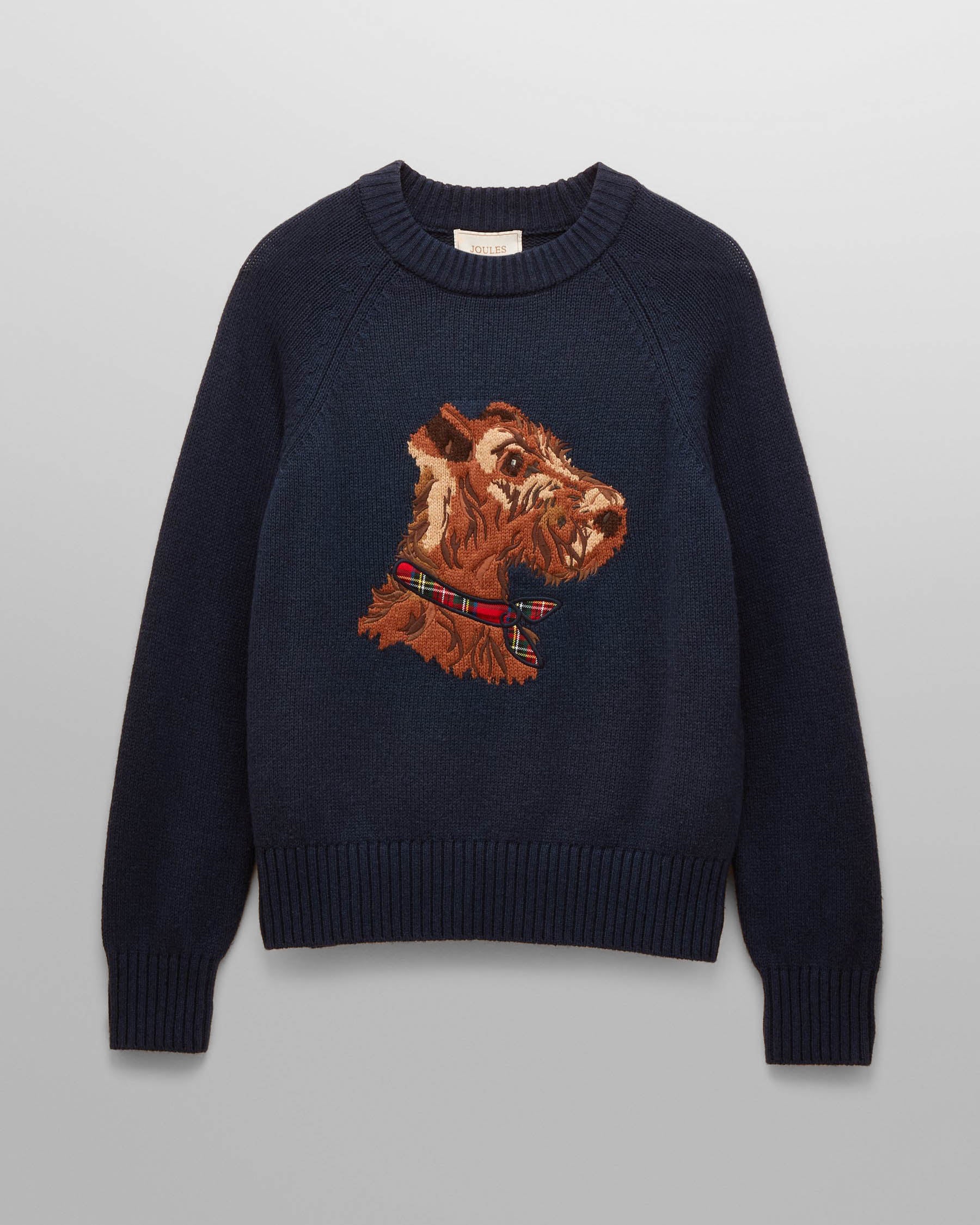 Joules Monty Dog Womens Jumper - Navy - Image 5